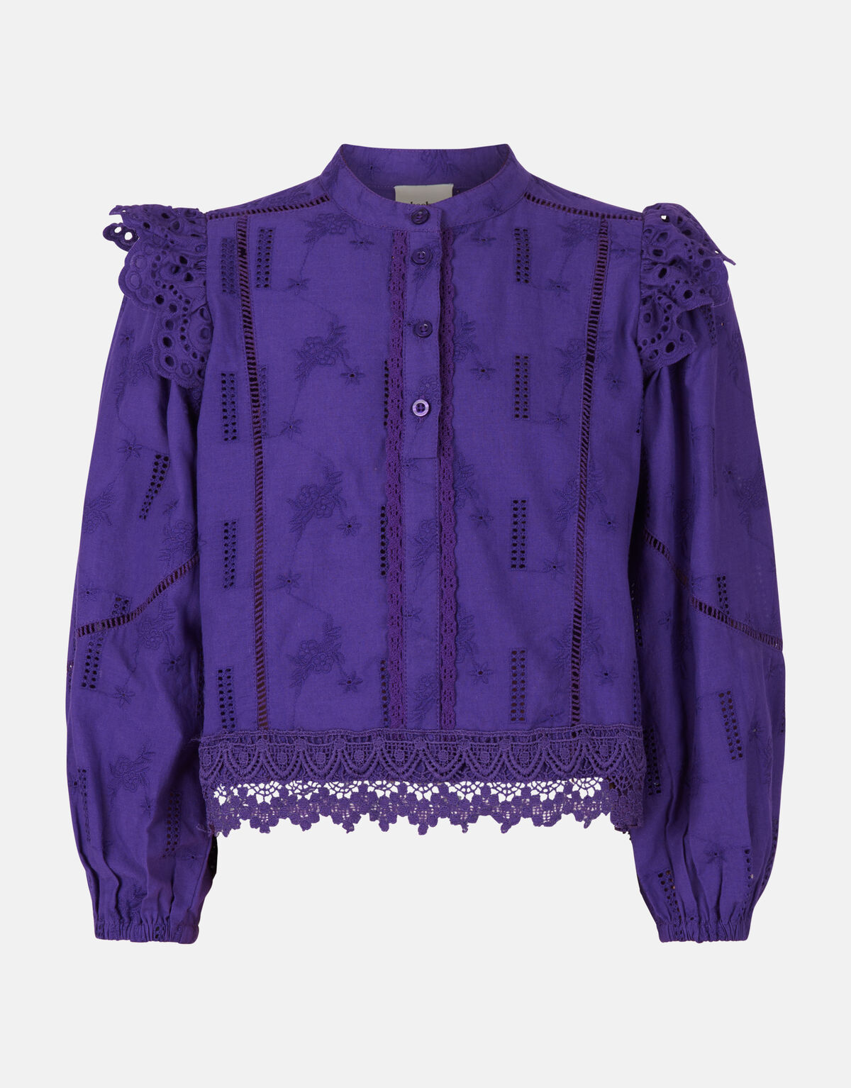 Kanten Blouse Paars SHOEBY GIRLS