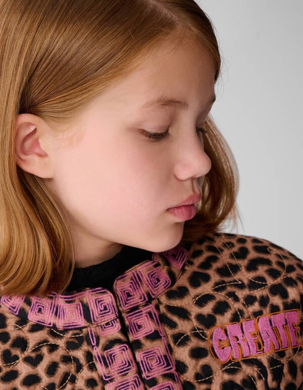 Leopard Stitched Jack Bruin SHOEBY GIRLS