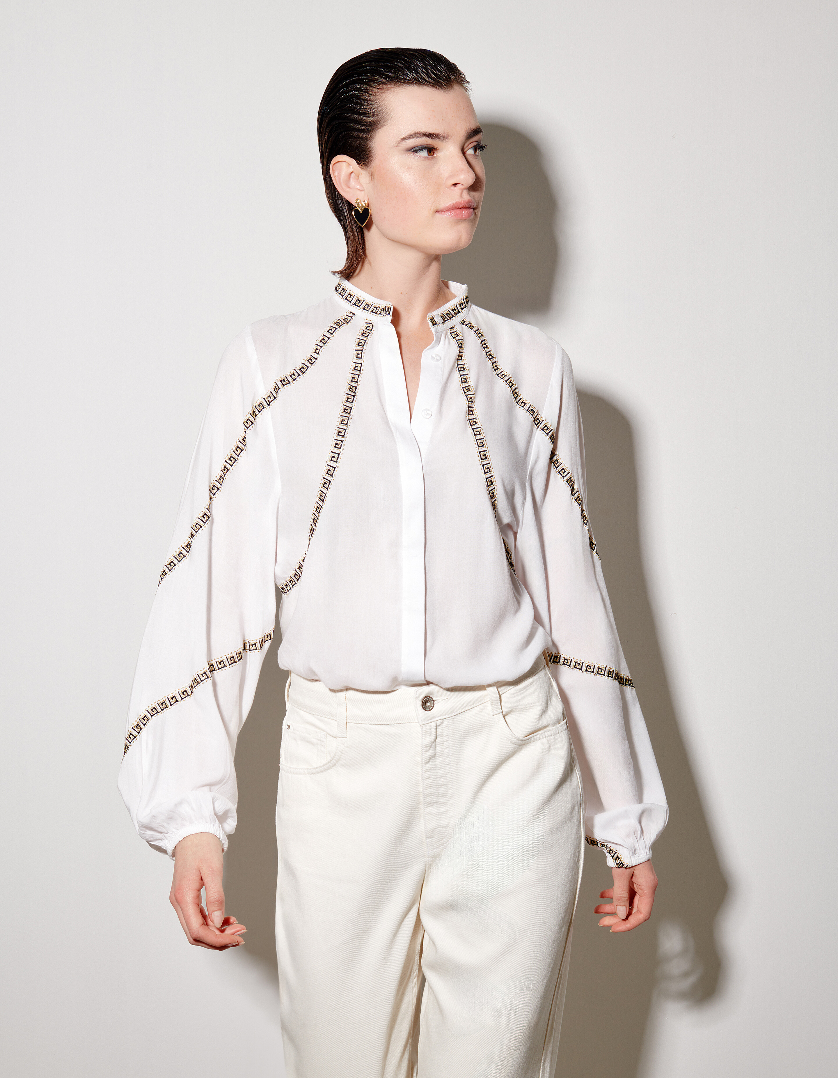 Tape Blouse Gebroken Wit SHOEBY WOMEN