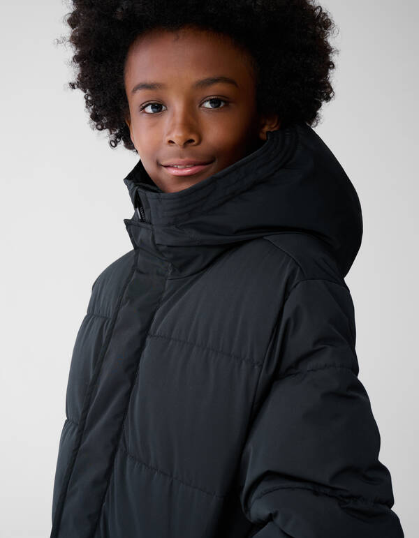 Lange Puffer Jas Zwart SHOEBY BOYS