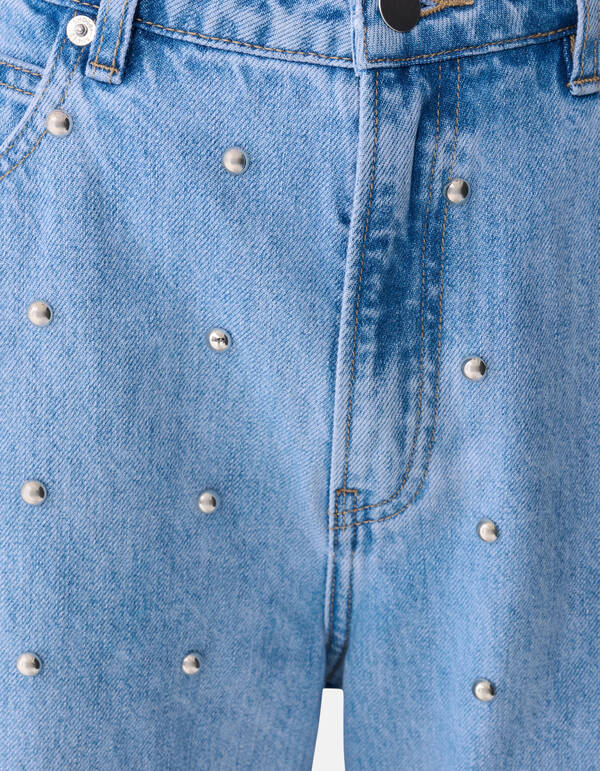Stud Baggy Fit Jeans Bleached SHOEBY WOMEN