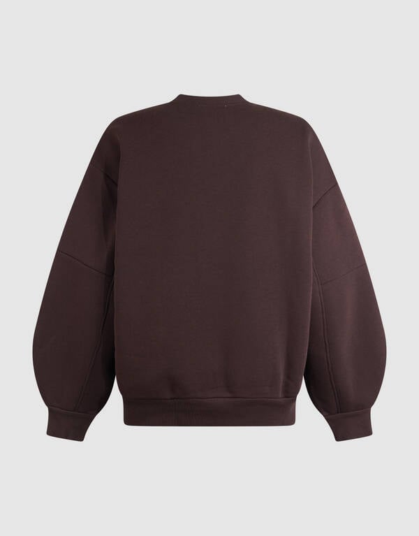 Big Sleeve Sweater Donkerbruin SHOEBY WOMEN