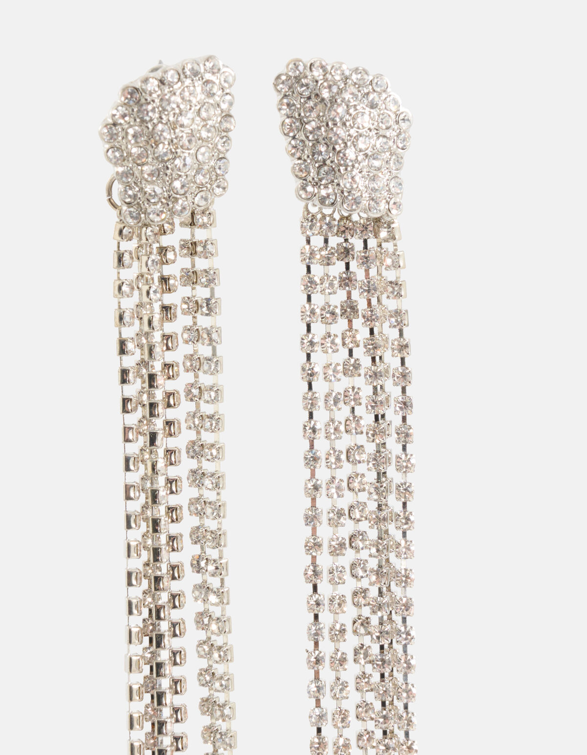 Strass Oorbellen Zilver SHOEBY ACCESSOIRES