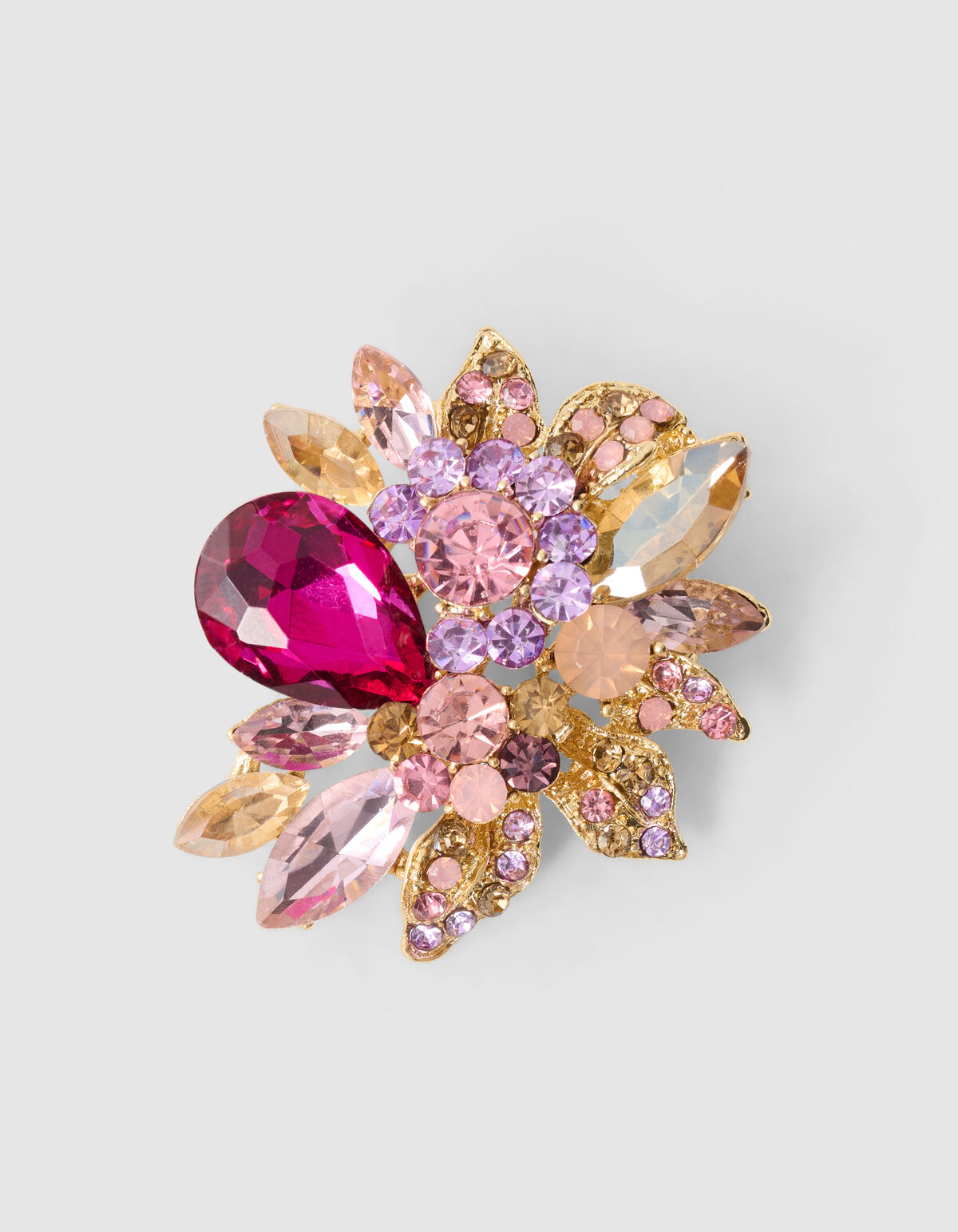 Multi Strass Broche Goud SHOEBY ACCESSOIRES