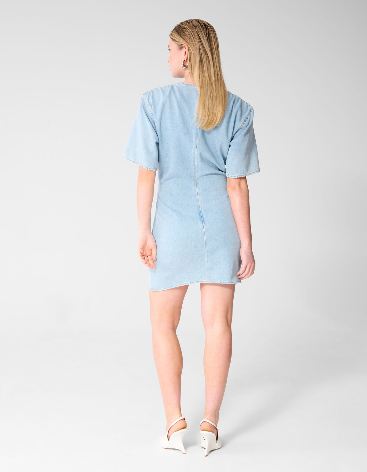 Denim Mini Jurk Bleached SHOEBY WOMEN