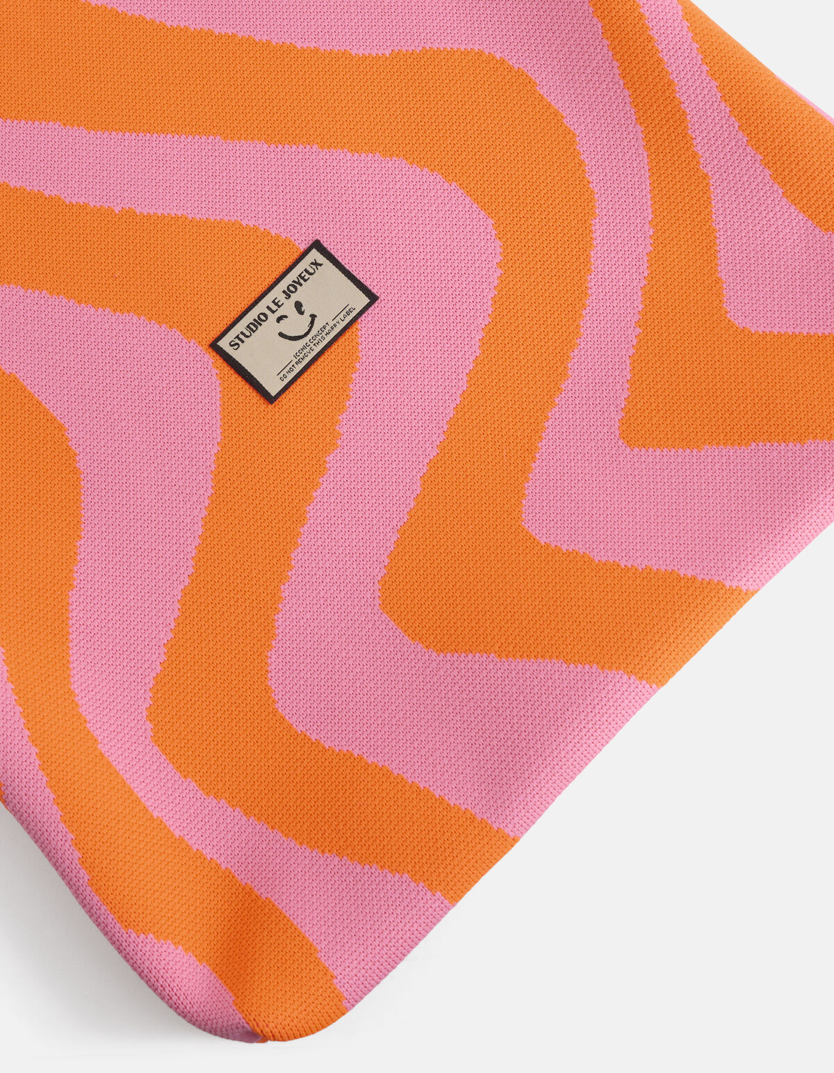 Knitted Tas Roze/Oranje SHOEBY ACCESSOIRES