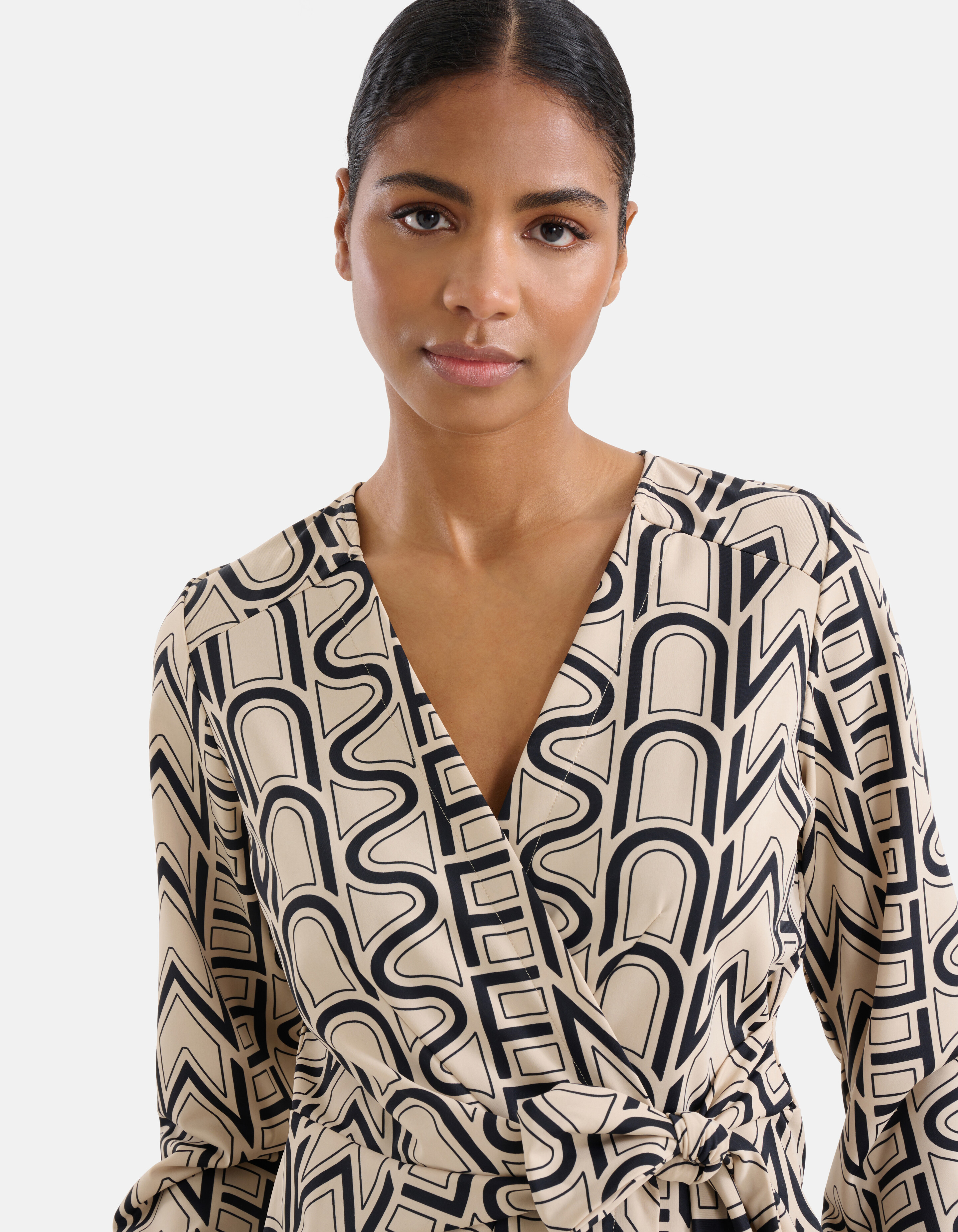 Travel Text Top Gebroken Wit SHOEBY WOMEN