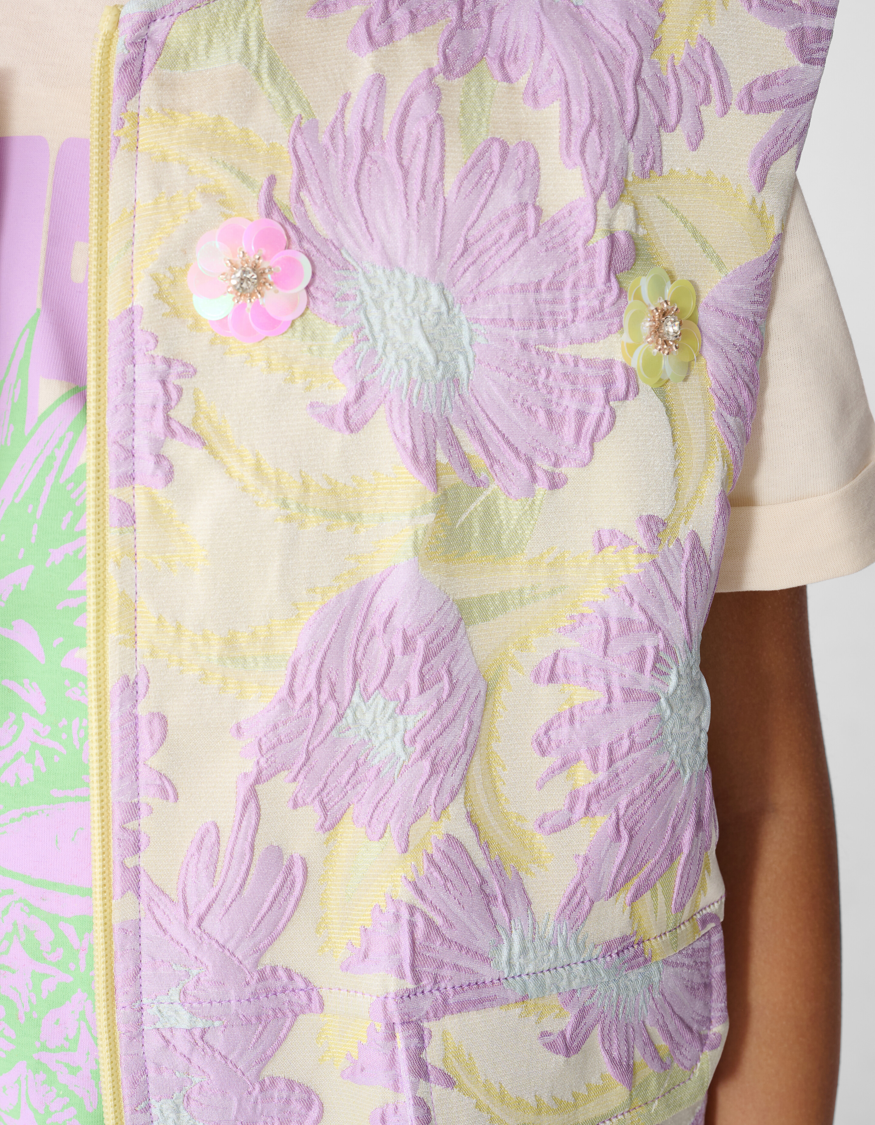 Embellished Bomber Gilet Lichtpaars SHOEBY GIRLS