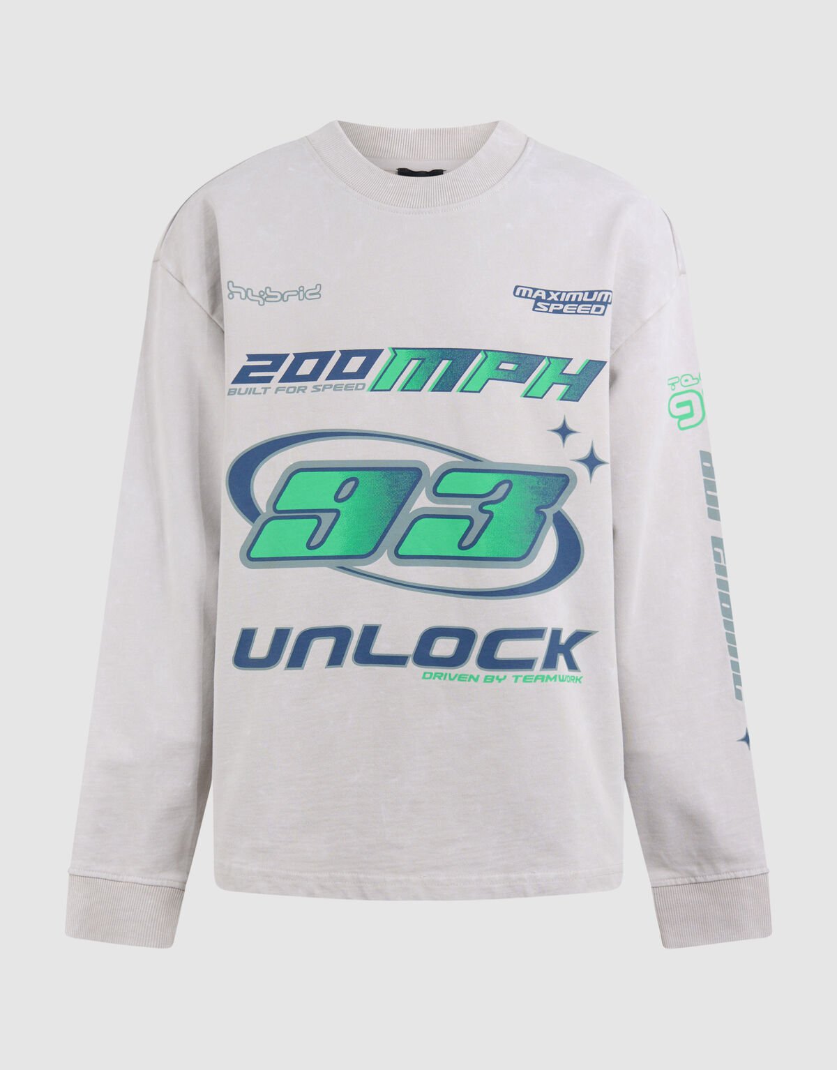 Race Artwork Sweater Beige SHOEBY BOYS
