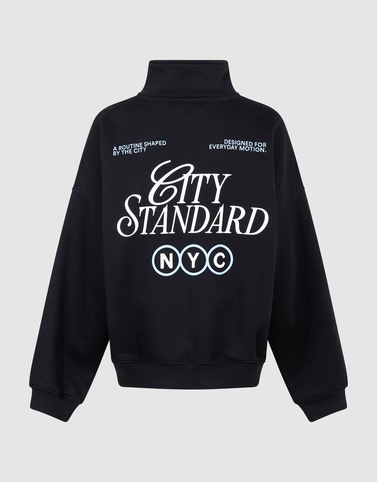 City Zip Sweater Zwart SHOEBY BOYS