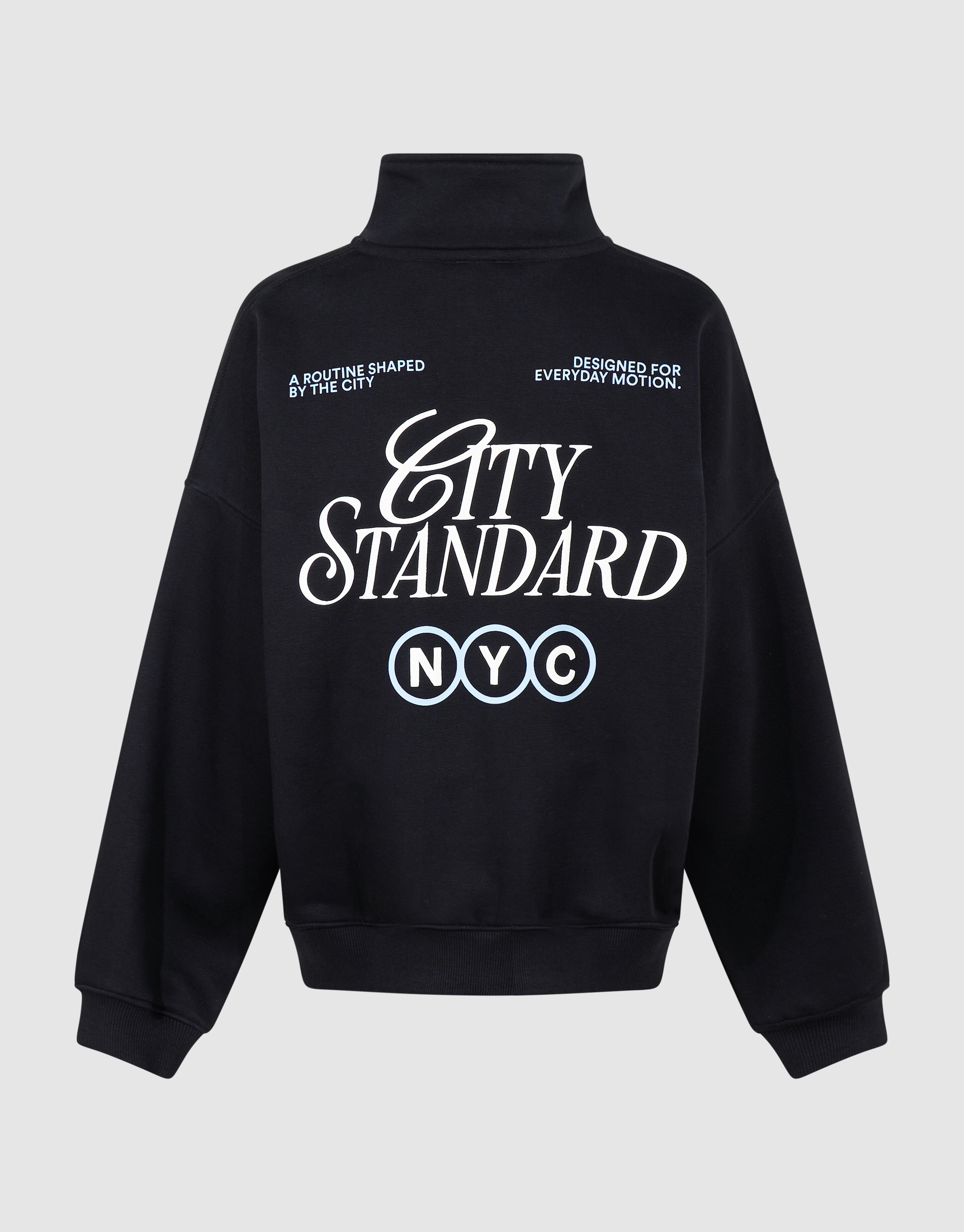 City Zip Sweater Zwart SHOEBY BOYS