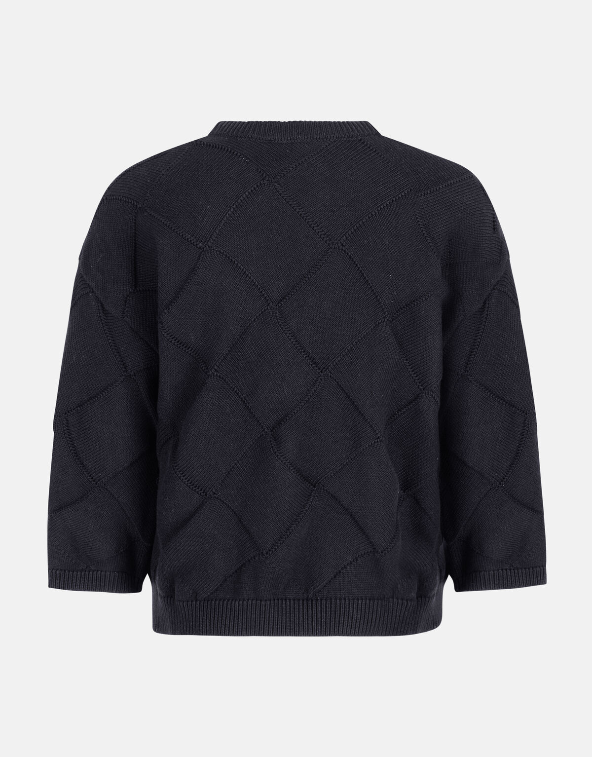 Gebreide Ruiten Trui Zwart SHOEBY WOMEN