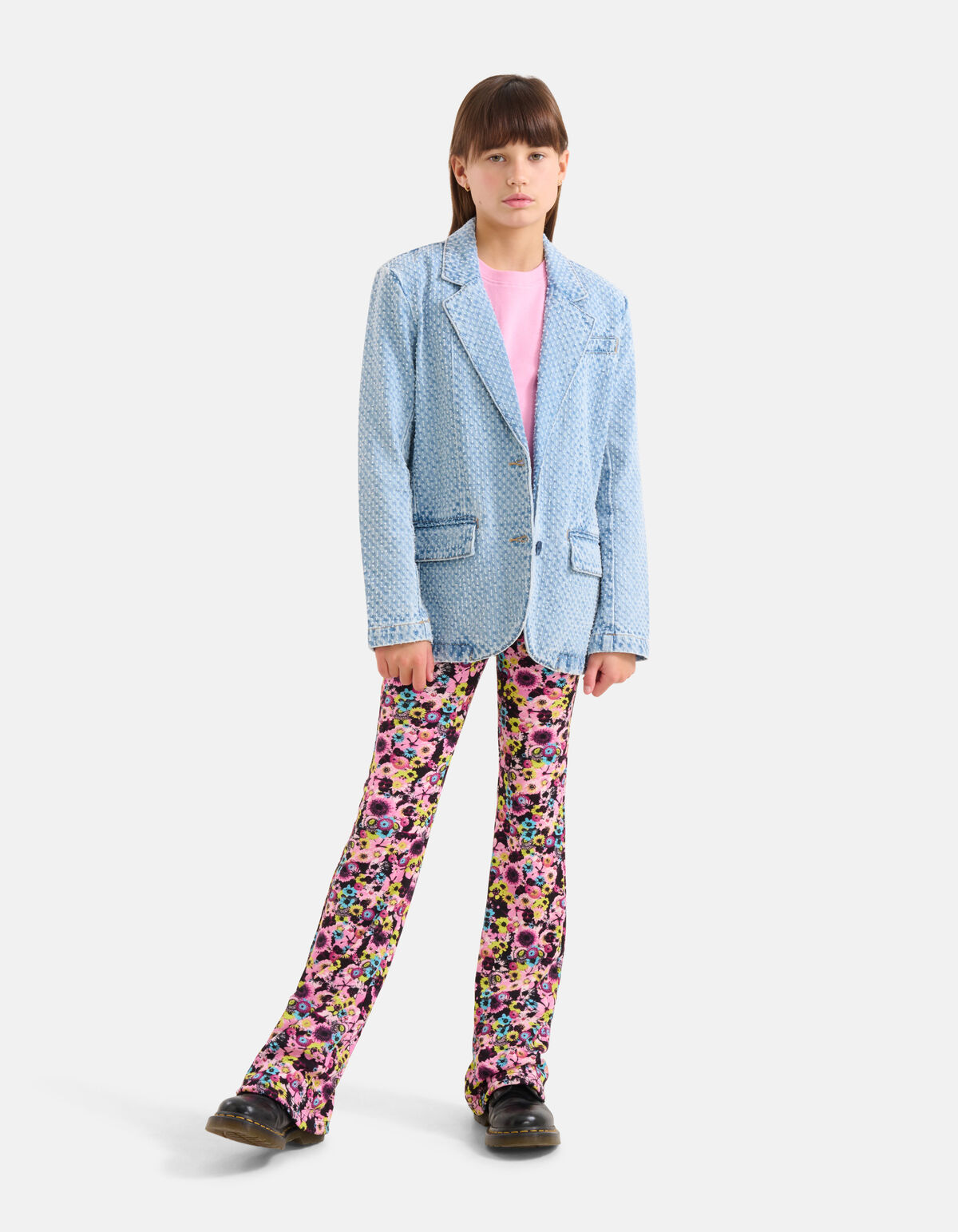 Structuur Denim Blazer Bleached SHOEBY GIRLS