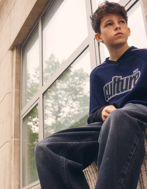 Ultra Baggy Fit Carpenter Jeans Donkergrijs SHOEBY BOYS