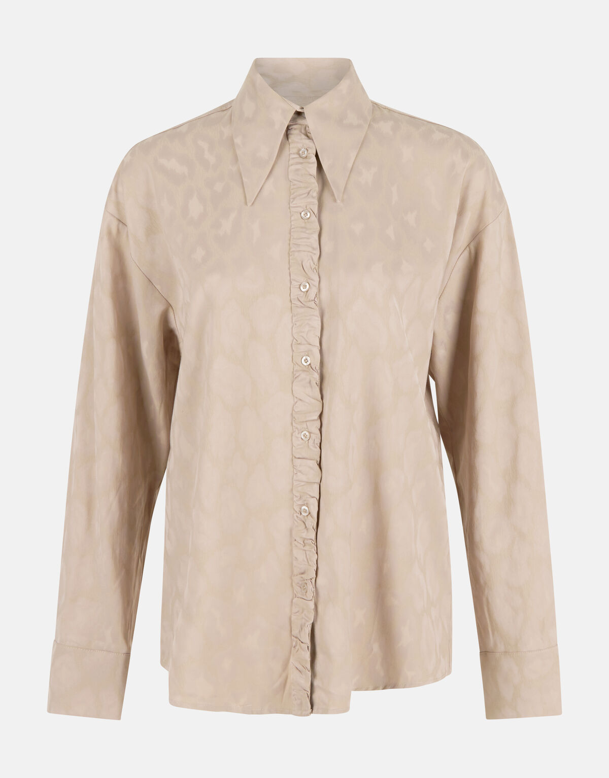 Satijnen Animal Blouse Sand SHOEBY WOMEN