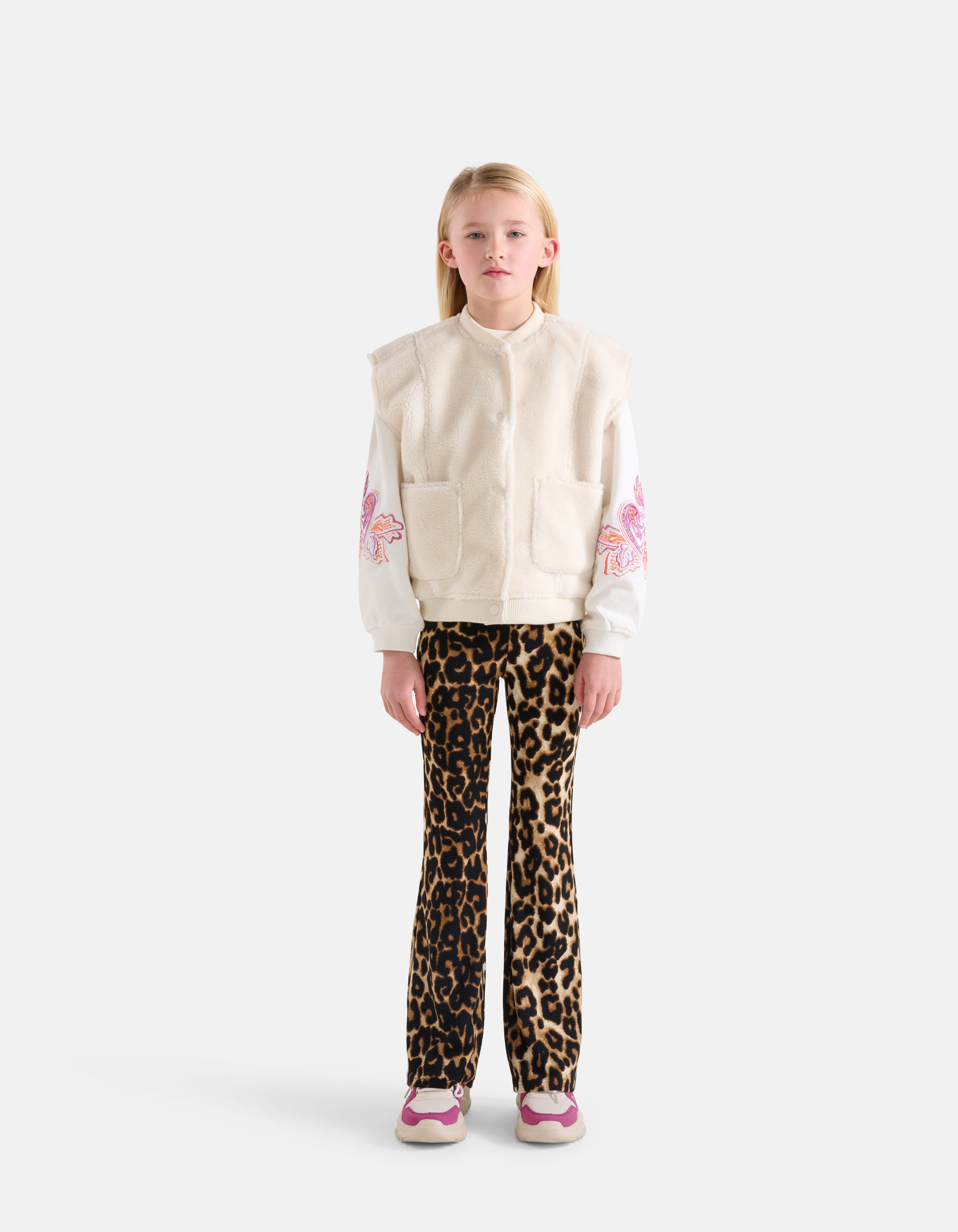 Leopard Rib Legging Bruin SHOEBY GIRLS