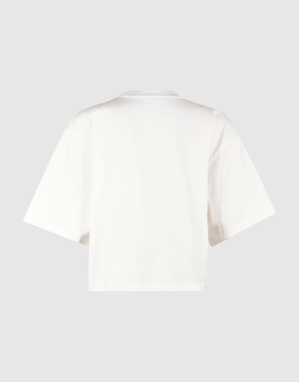 Cropped Boxy Fit T-shirt Wit SHOEBY WOMEN