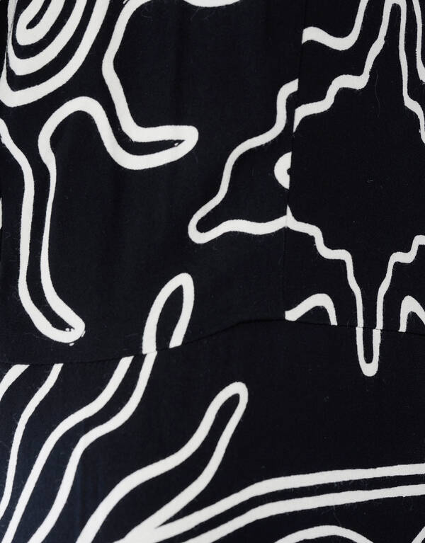 Printed Maxi Jurk Zwart SHOEBY WOMEN