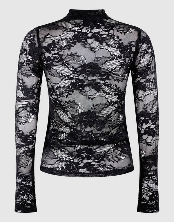 Kanten Top Zwart SHOEBY WOMEN