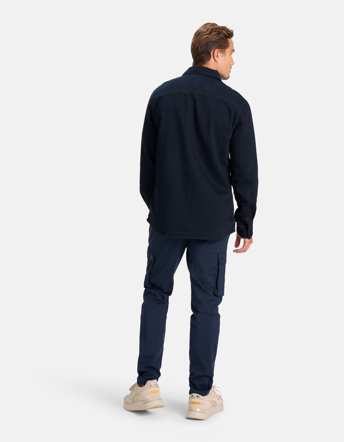 Denim Overhemd Blauw/Zwart SHOEBY MEN