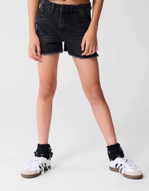 Destroy Denim Short Zwart SHOEBY GIRLS