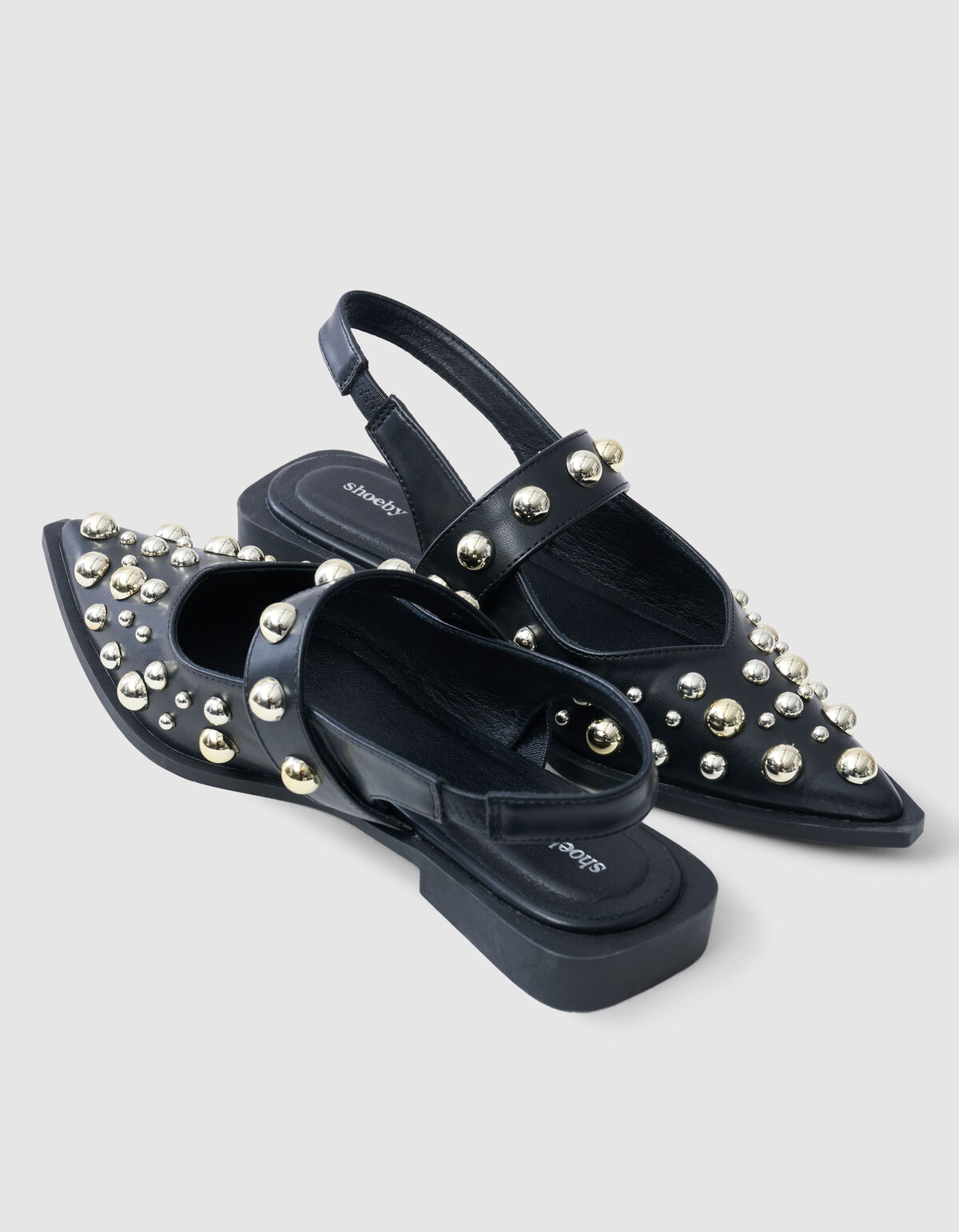 Studs Slingback Zwart SHOEBY SHOES