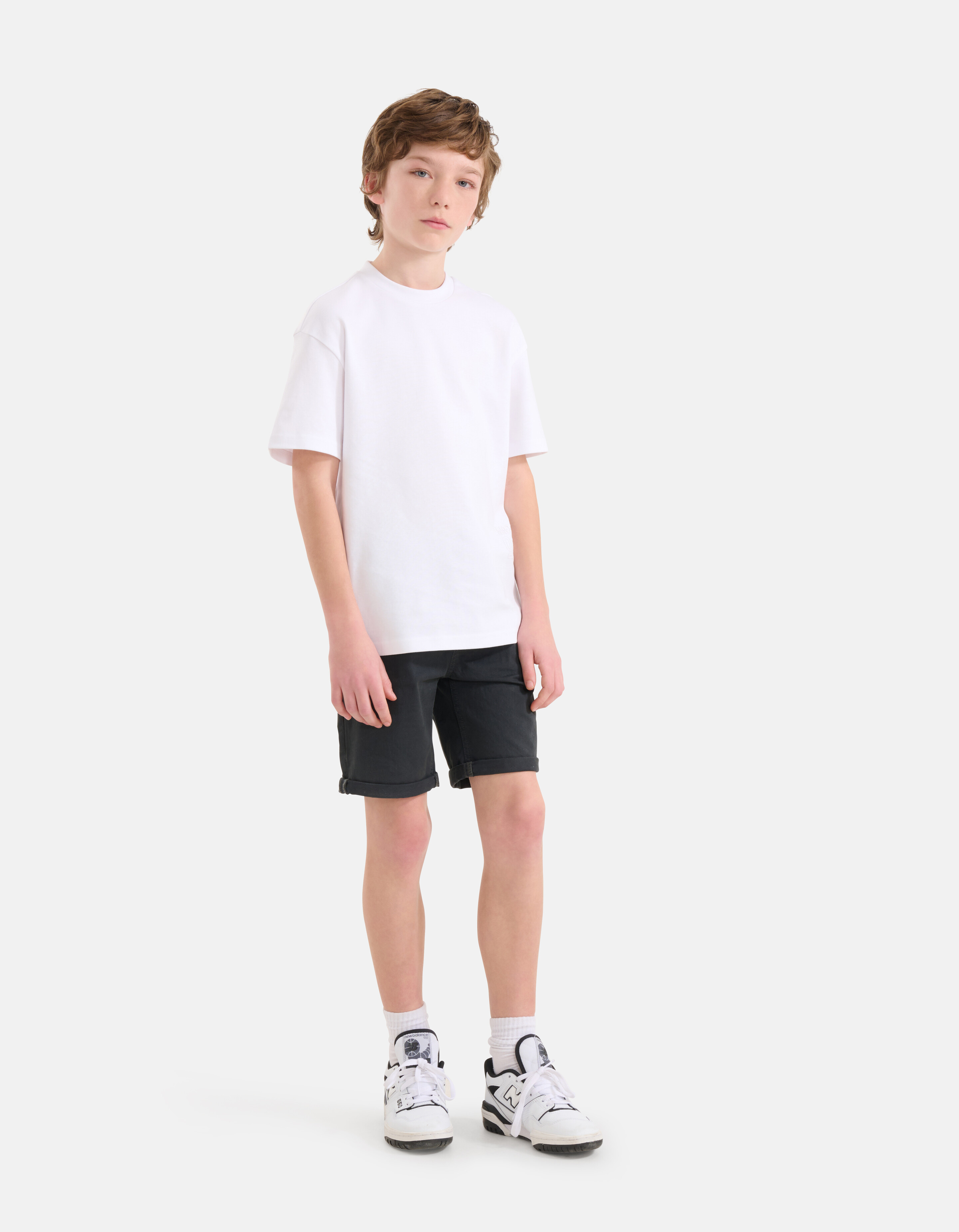 Casual Twill Short Donkergrijs SHOEBY BOYS