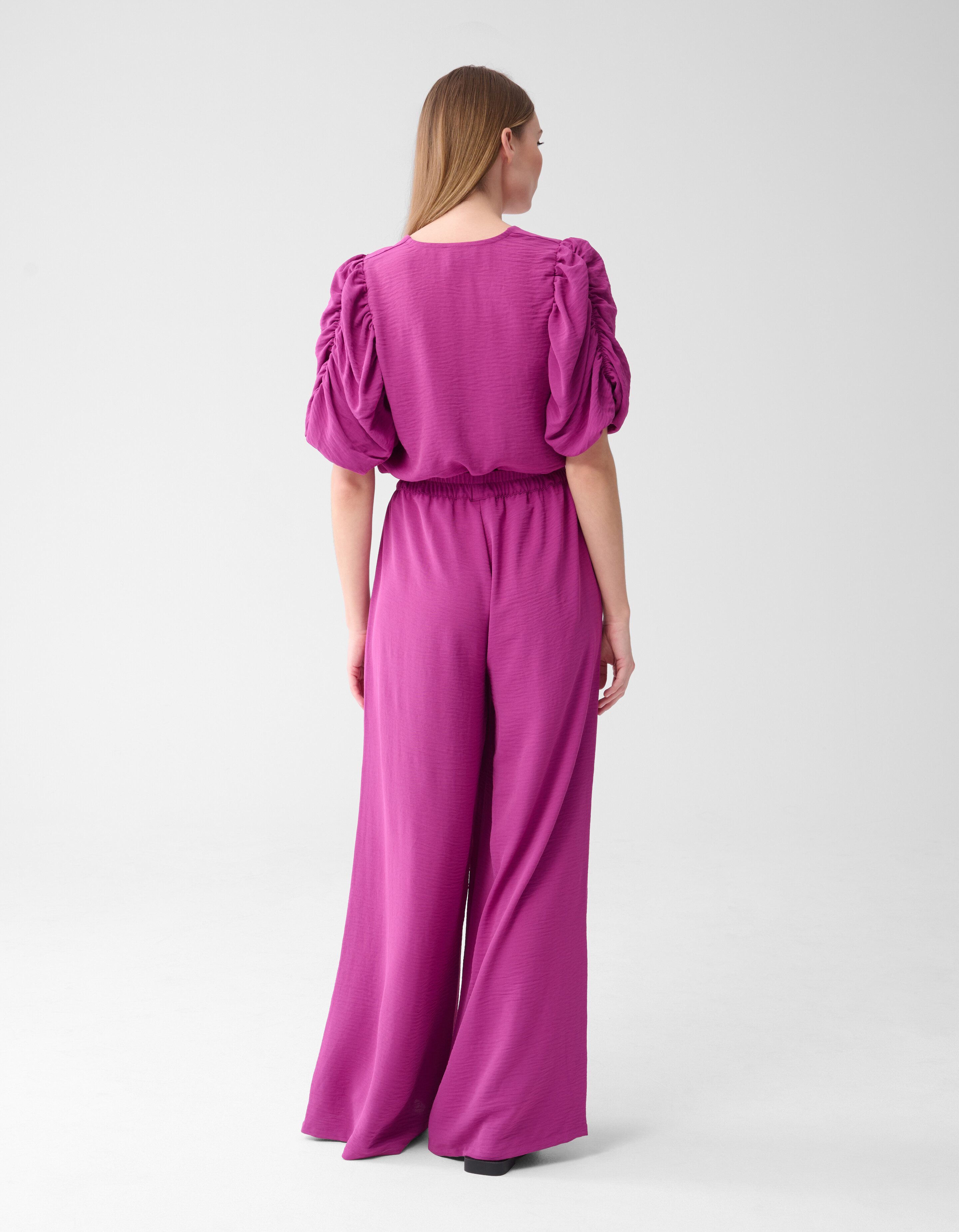 Twist Wide Leg Broek Paars SHOEBY WOMEN