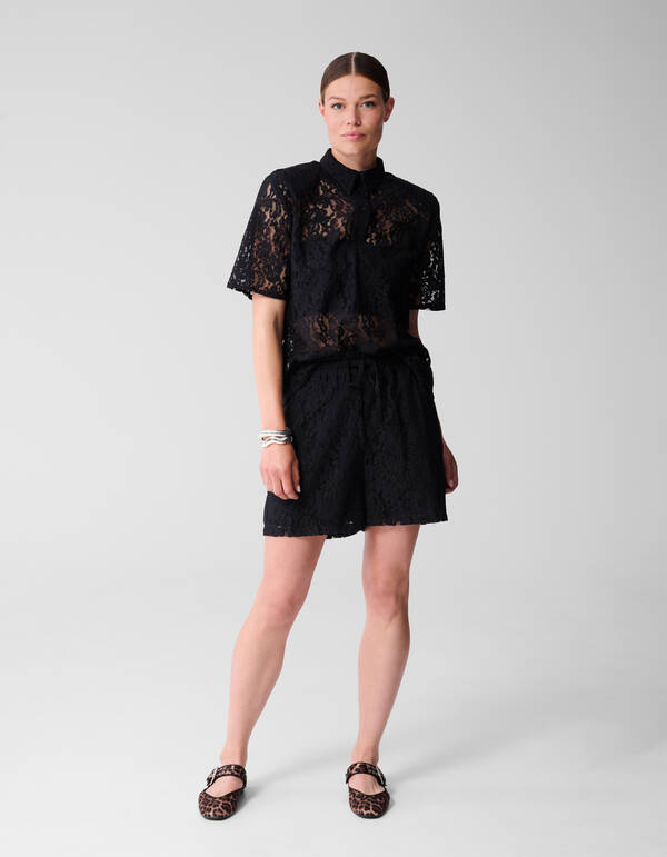 Kanten Short Zwart SHOEBY WOMEN