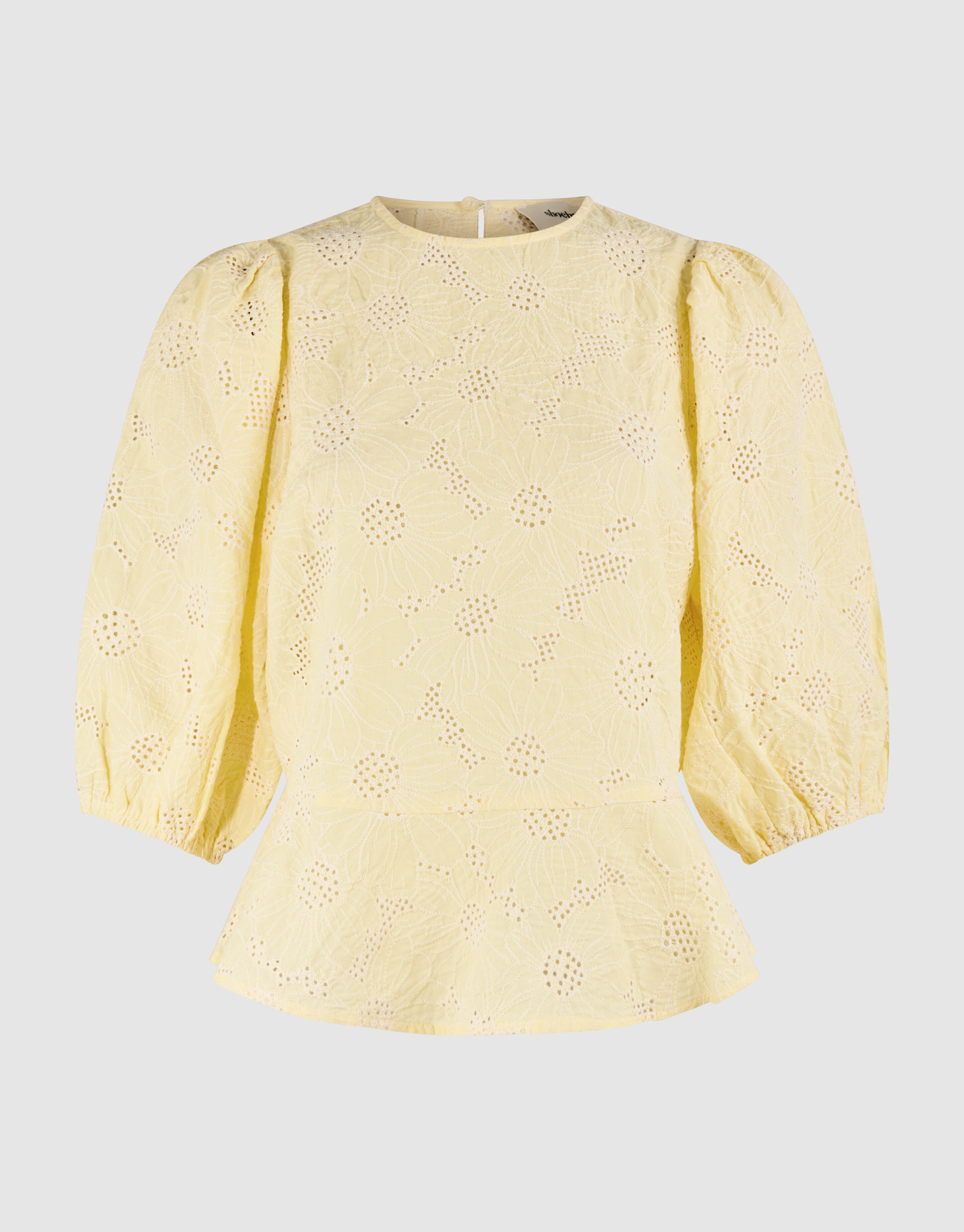 Flower Structuur Top Lichtgeel SHOEBY WOMEN