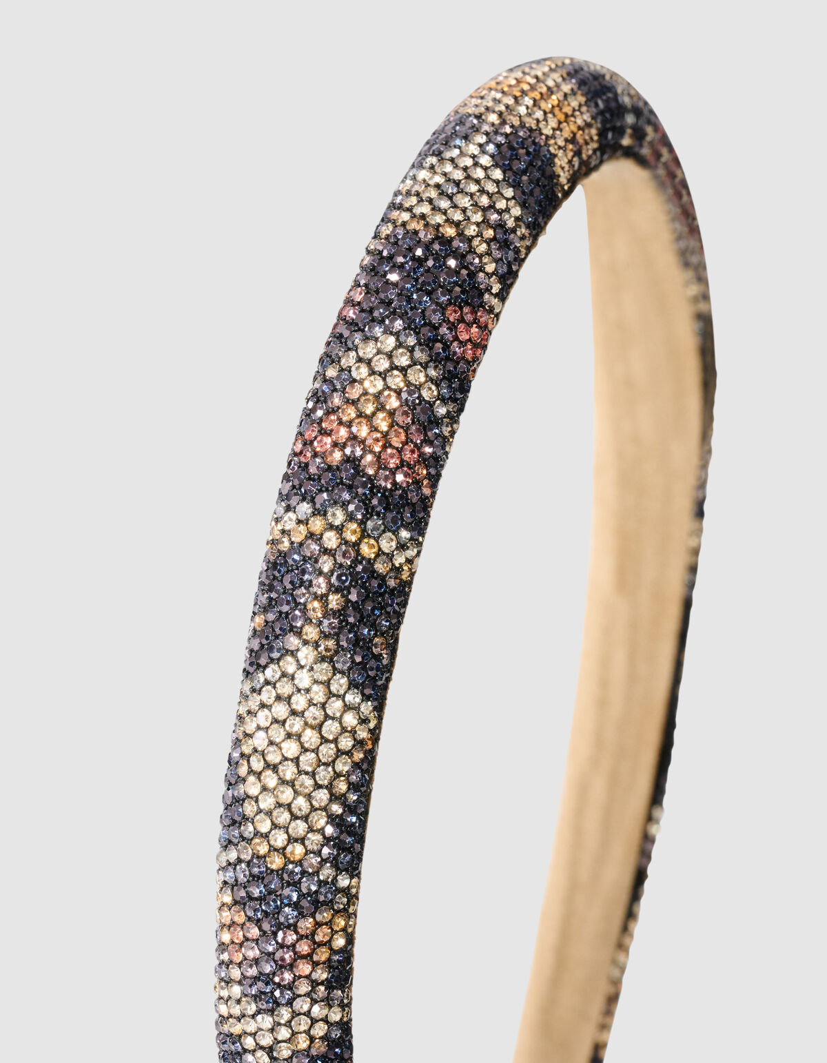 Strass Leopard Haarband Bruin SHOEBY ACCESSOIRES