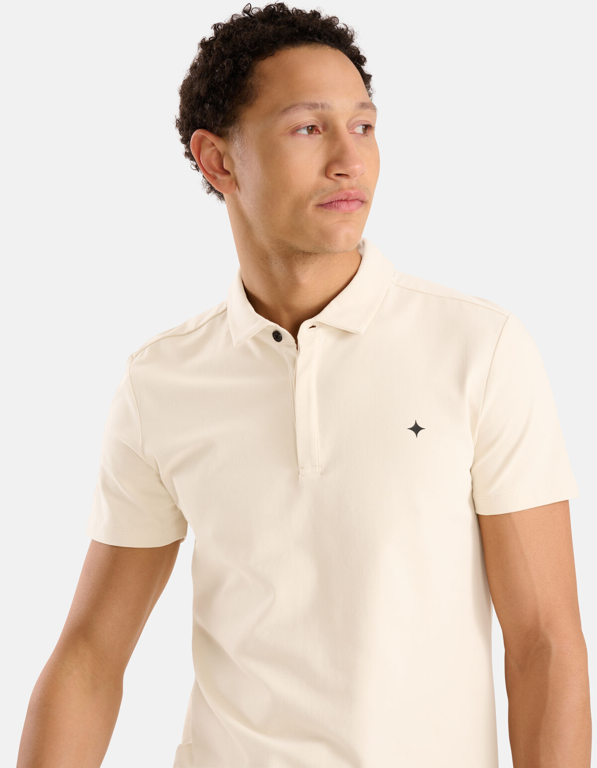 Jersey Polo Gebroken Wit SHOEBY MEN