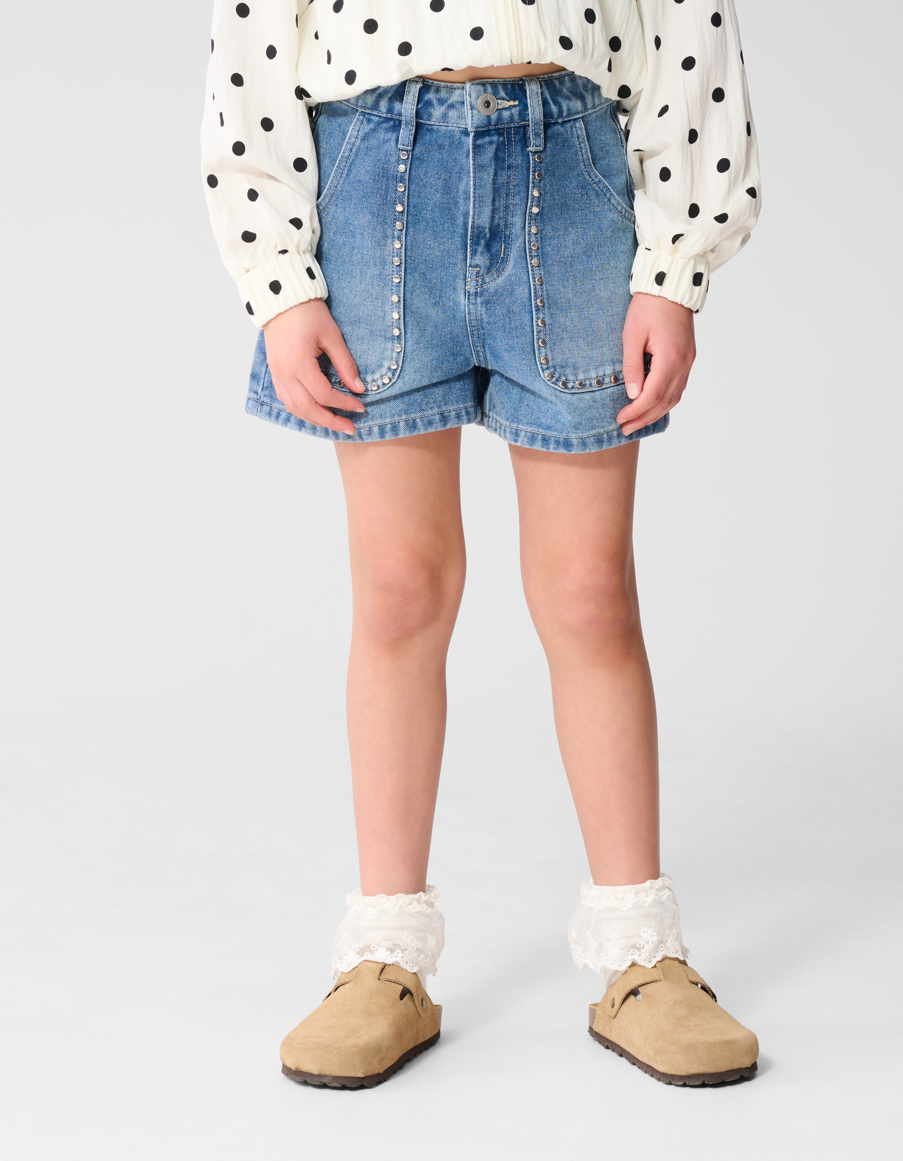 Denim Studs Short Blauw SHOEBY GIRLS