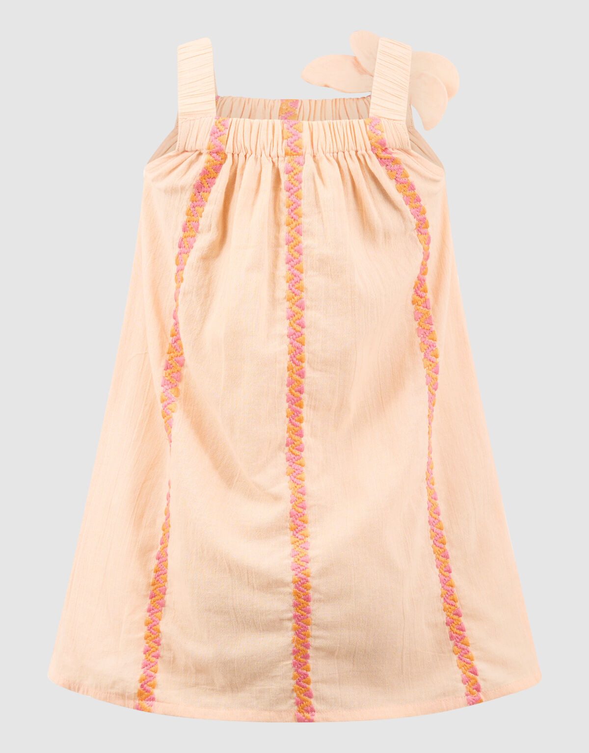 Flower Embroidery Mini Jurk Lichtoranje SHOEBY GIRLS