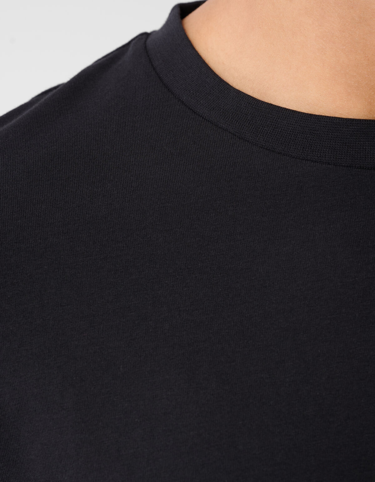 Basis T-shirt Zwart SHOEBY MEN