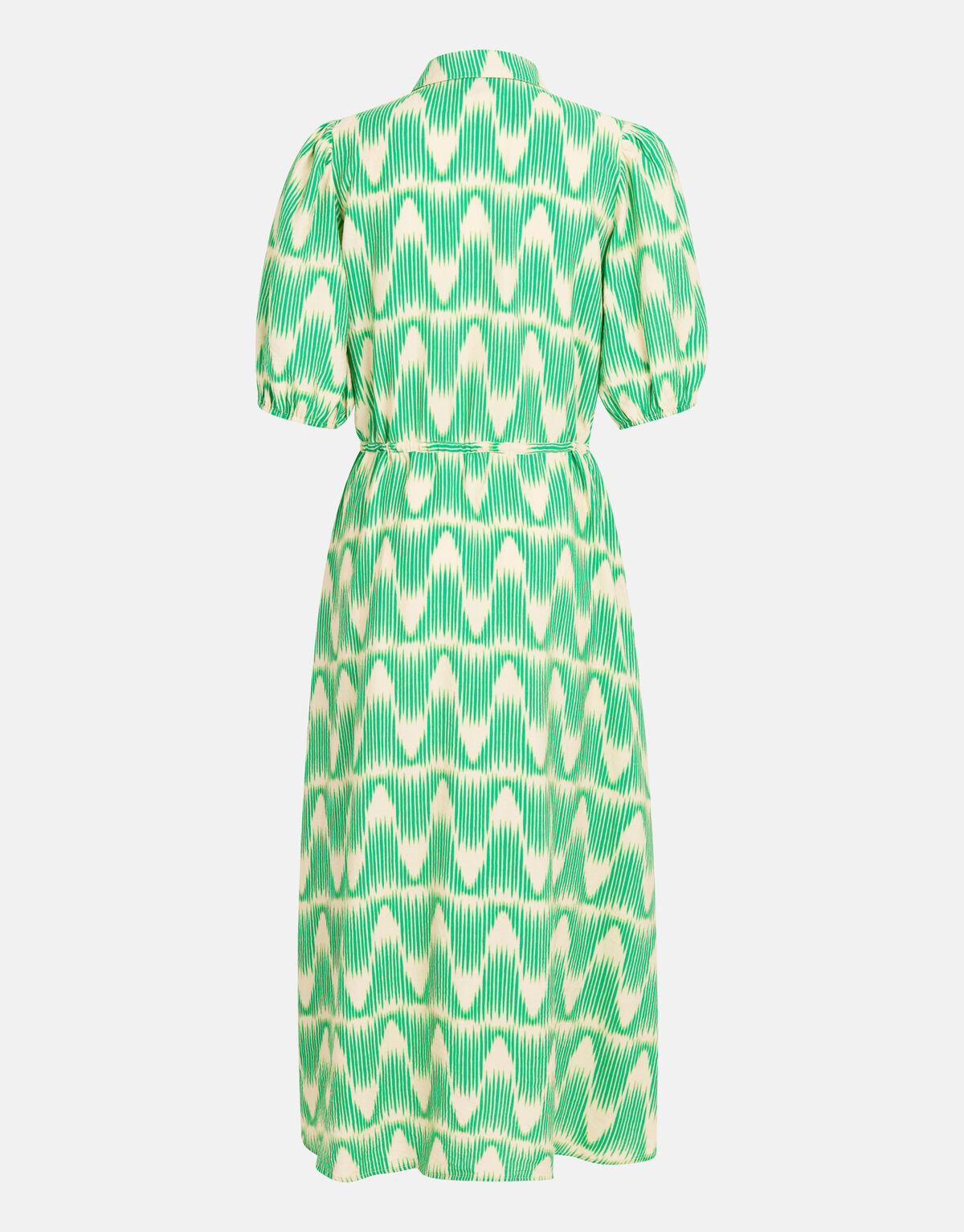 Grafische Print Jurk Groen SHOEBY WOMEN