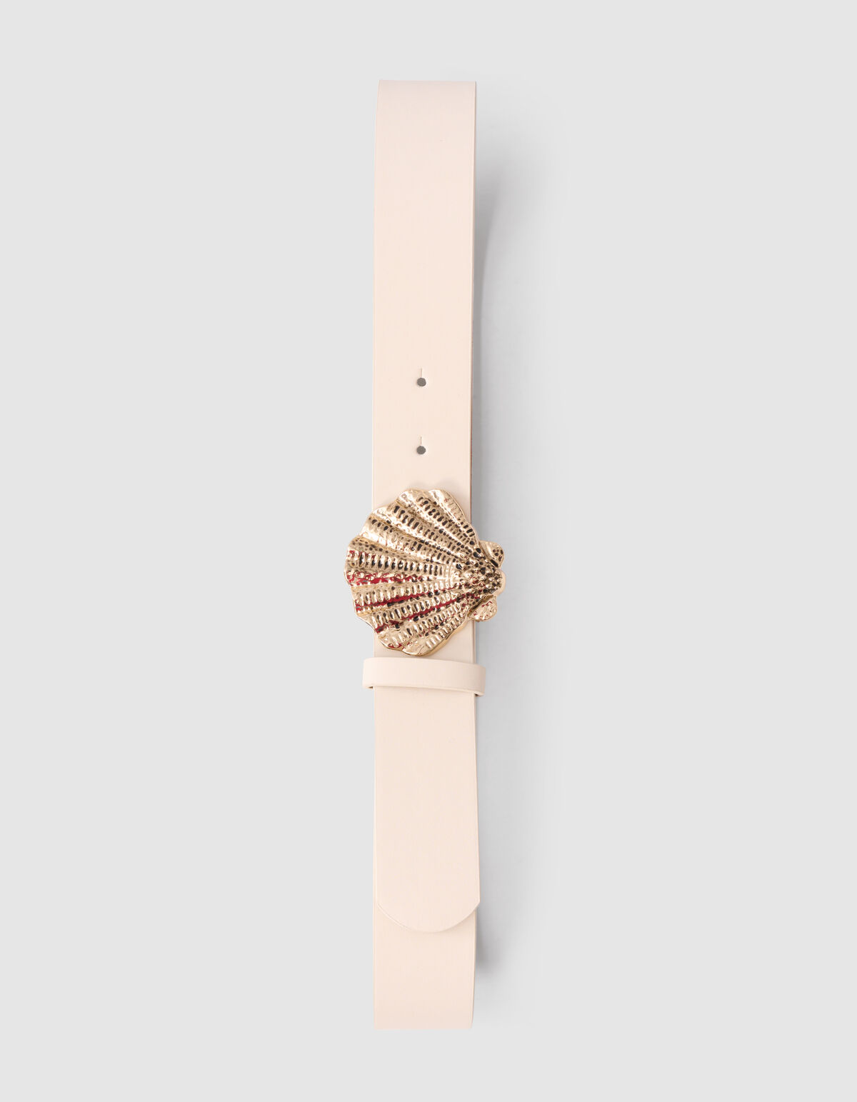 Schelp Buckle Riem Gebroken Wit SHOEBY ACCESSOIRES