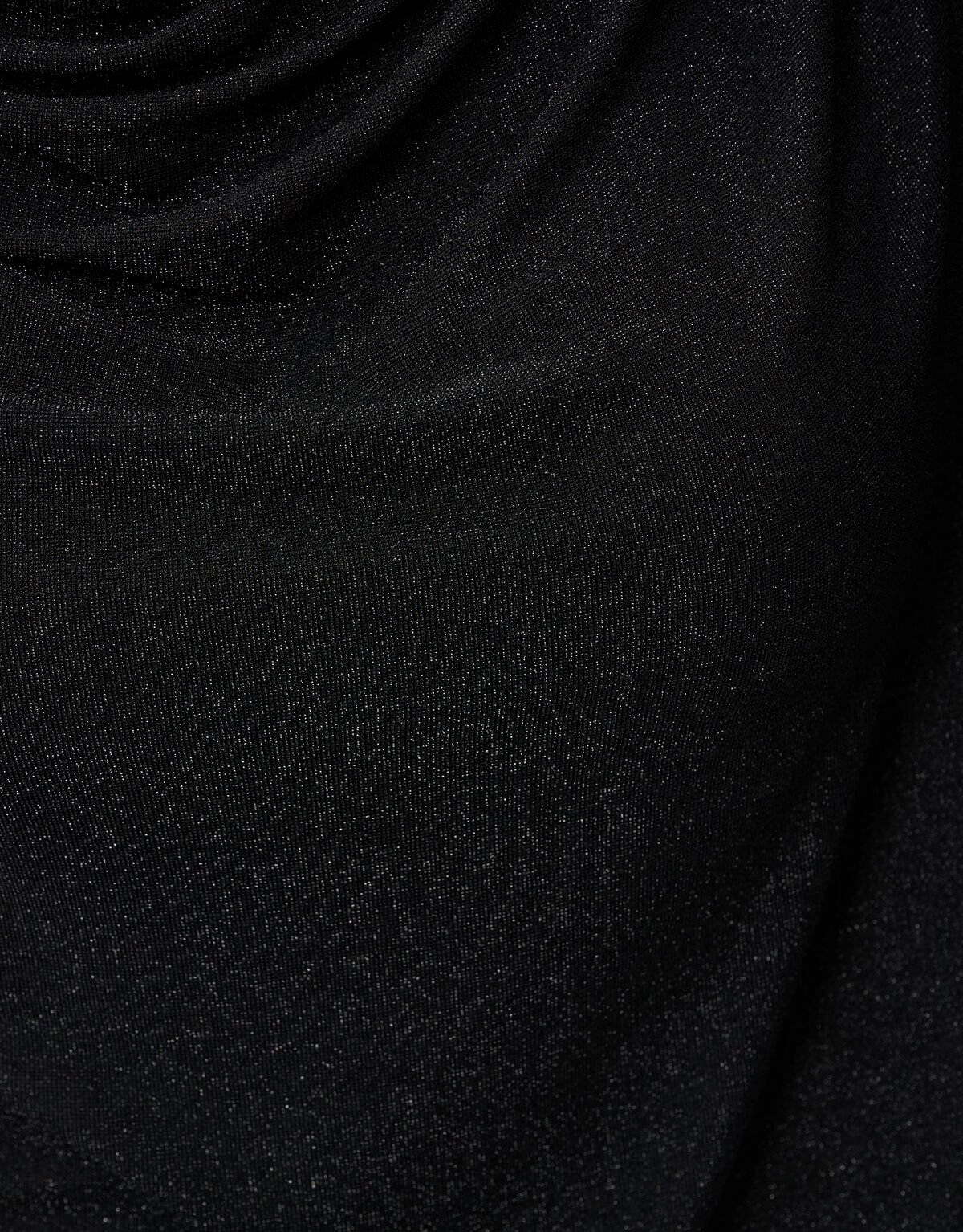 Glitter Drape Top Zwart SHOEBY WOMEN