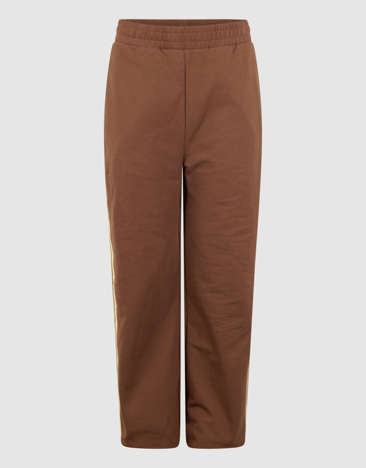 Sporty Sweat Wide Leg fit Broek Bruin SHOEBY GIRLS