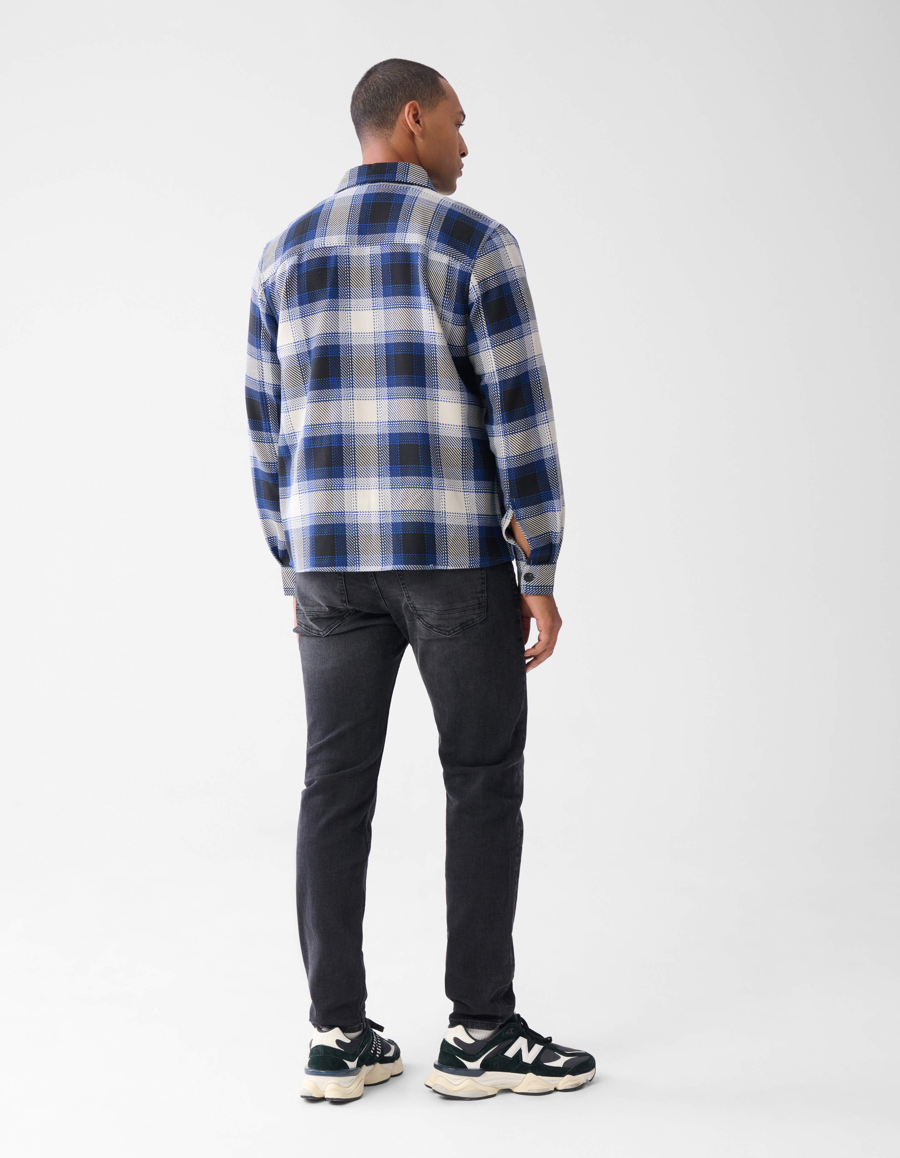 Ruiten Overshirt Gebroken Wit SHOEBY MEN