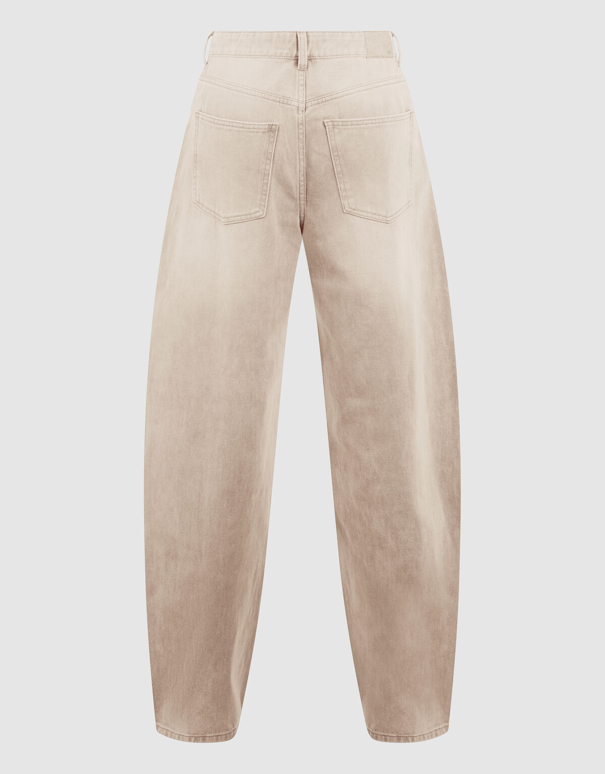 Baggy Fit Jeans Washed Zand SHOEBY WOMEN