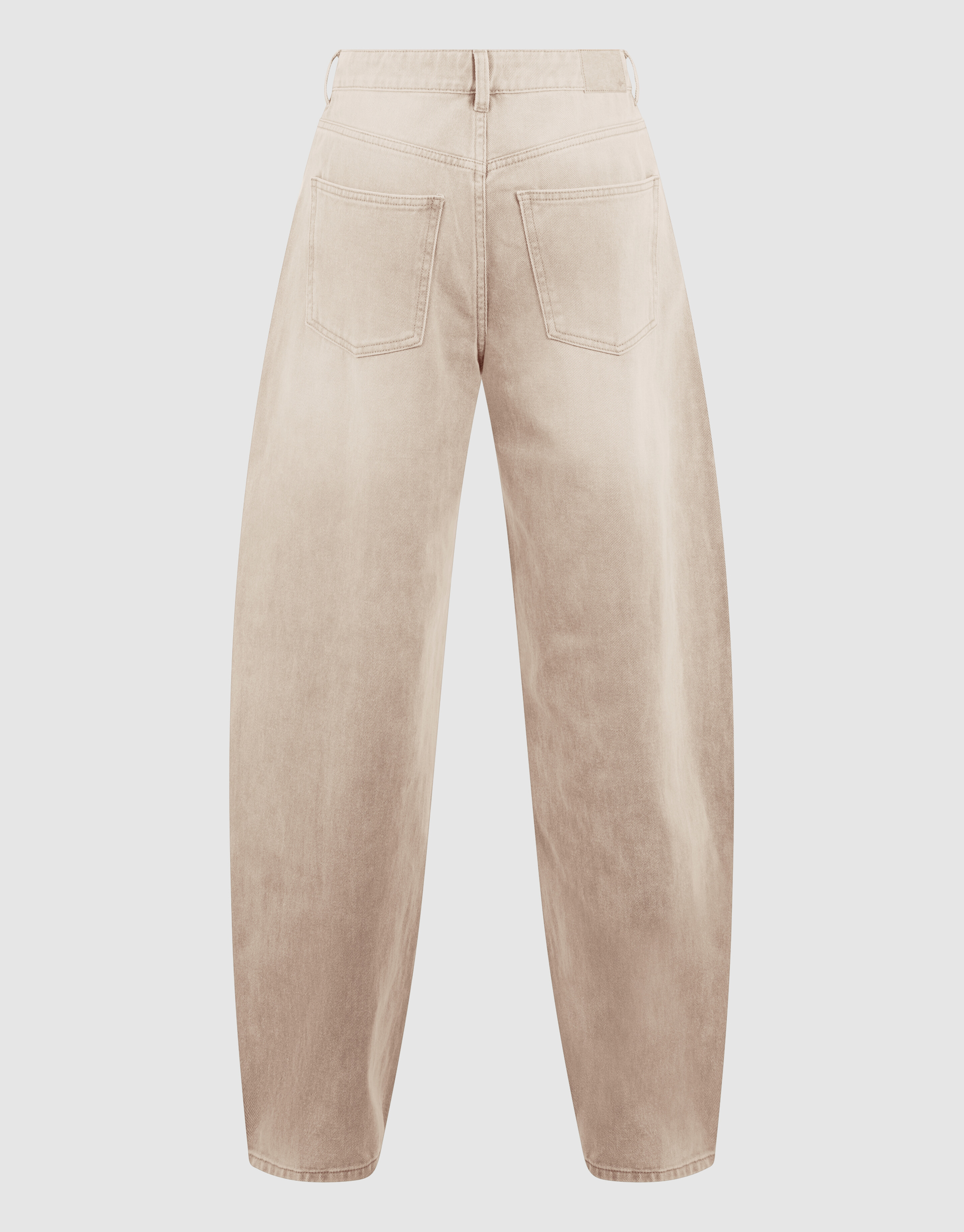 Baggy Fit Jeans Washed Zand SHOEBY WOMEN