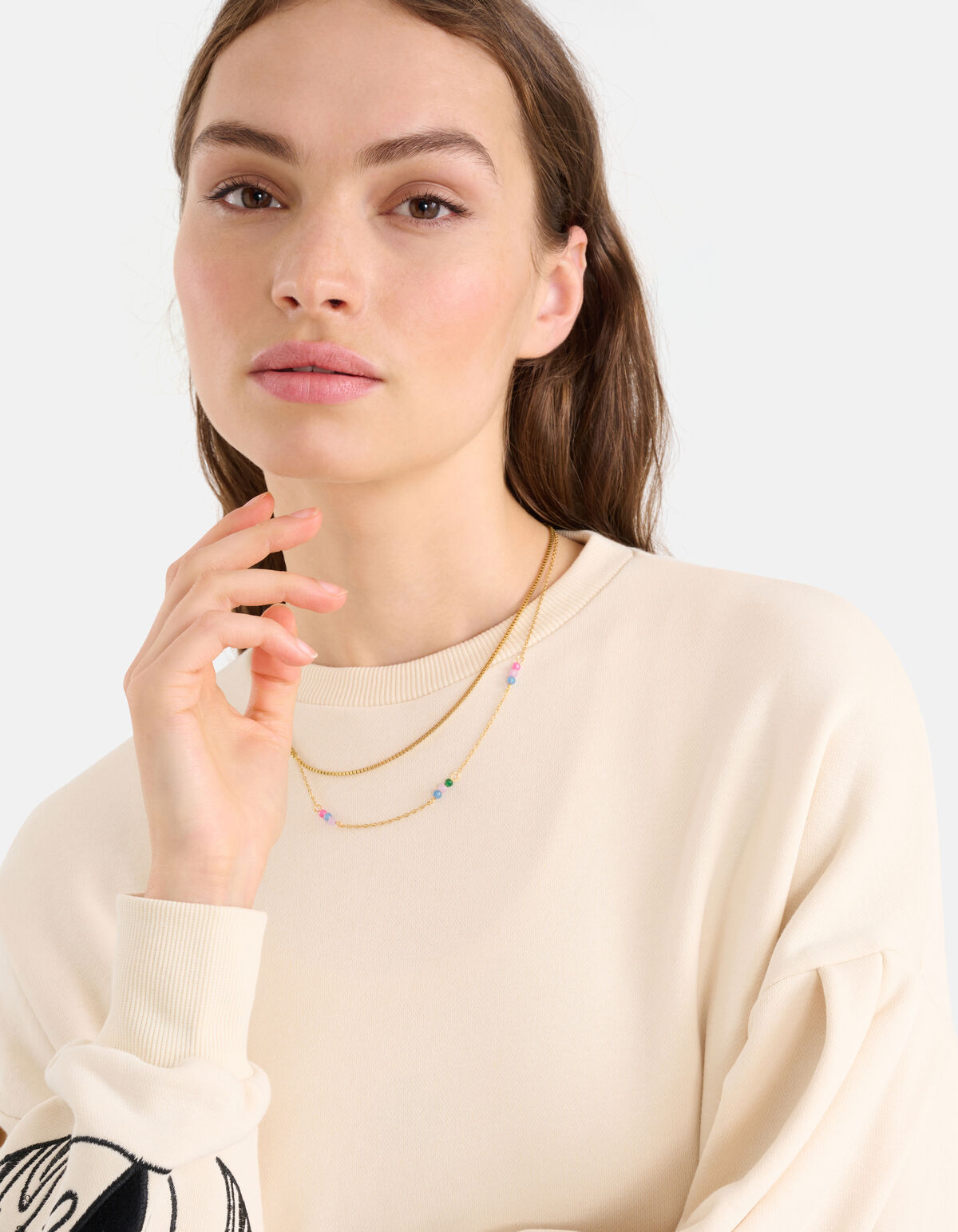Dubbele Chain Ketting Goud SHOEBY ACCESSOIRES