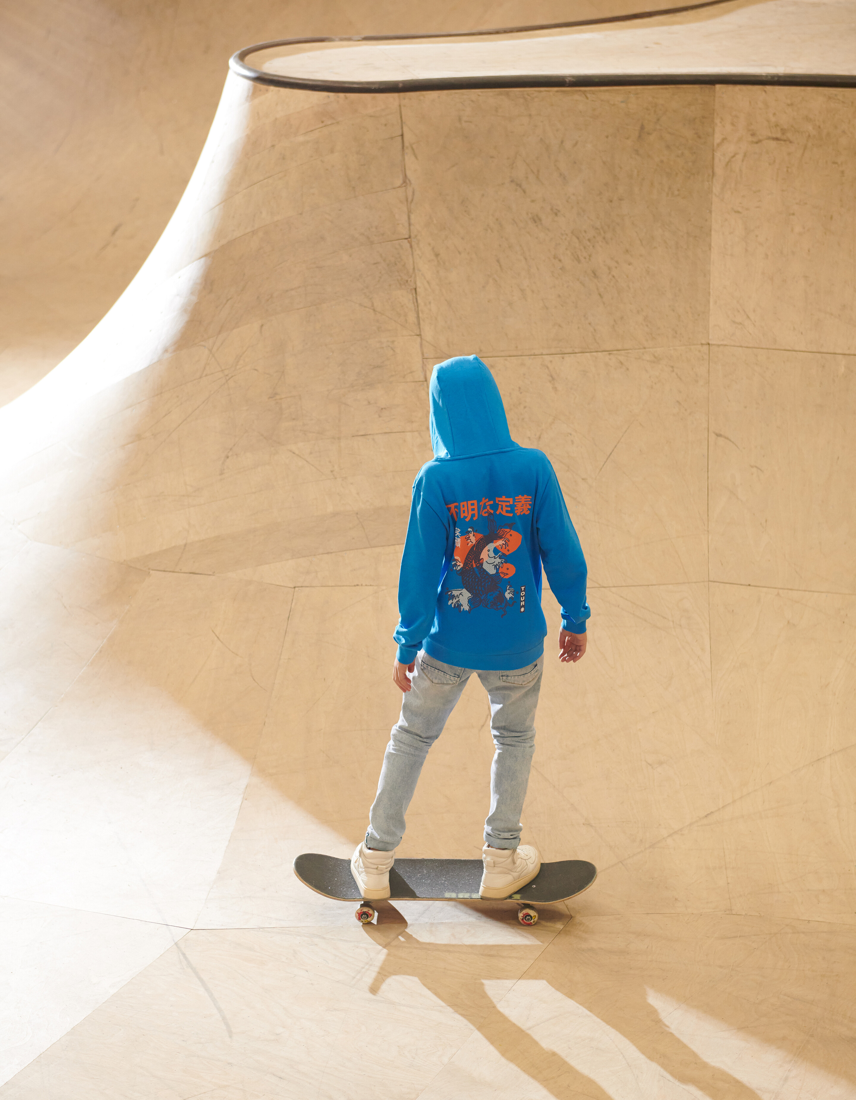 Artwork Hoodie Blauw SHOEBY BOYS