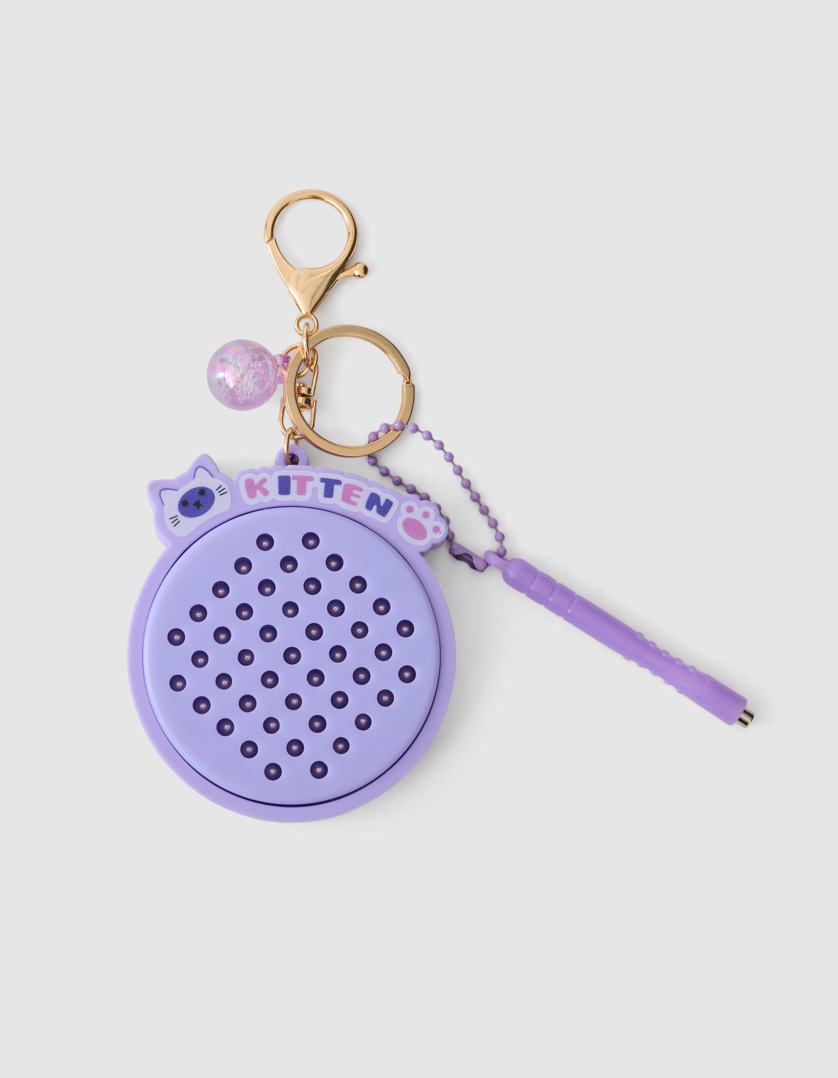 Kitten Bal Sleutelhanger Paars SHOEBY GIRLS