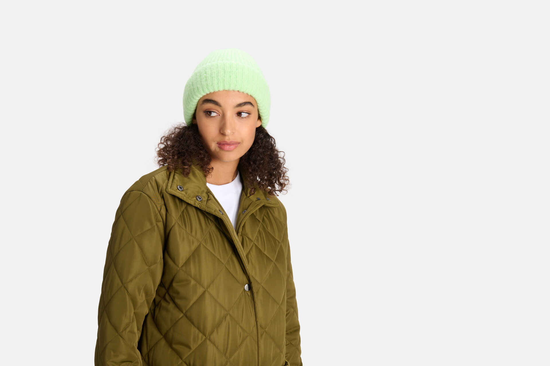 Gebreide Beanie Groen SHOEBY ACCESSOIRES