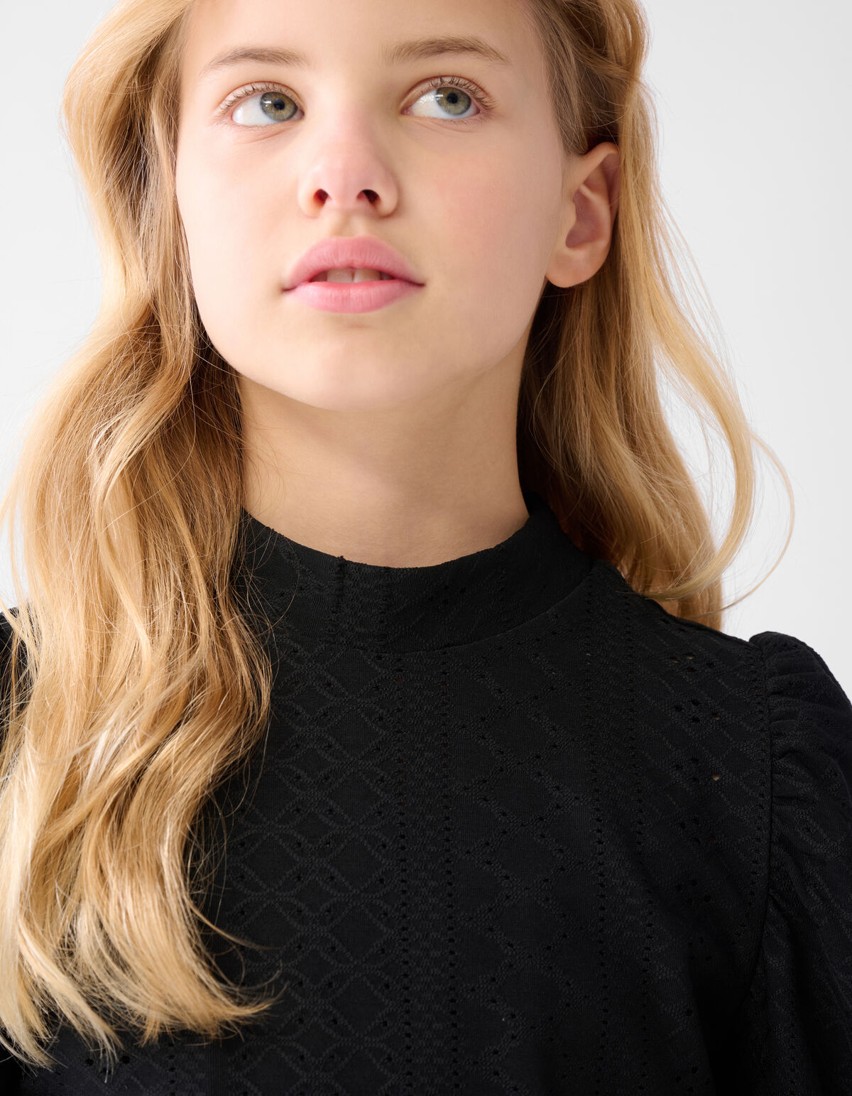 Embroidery Top Zwart SHOEBY GIRLS