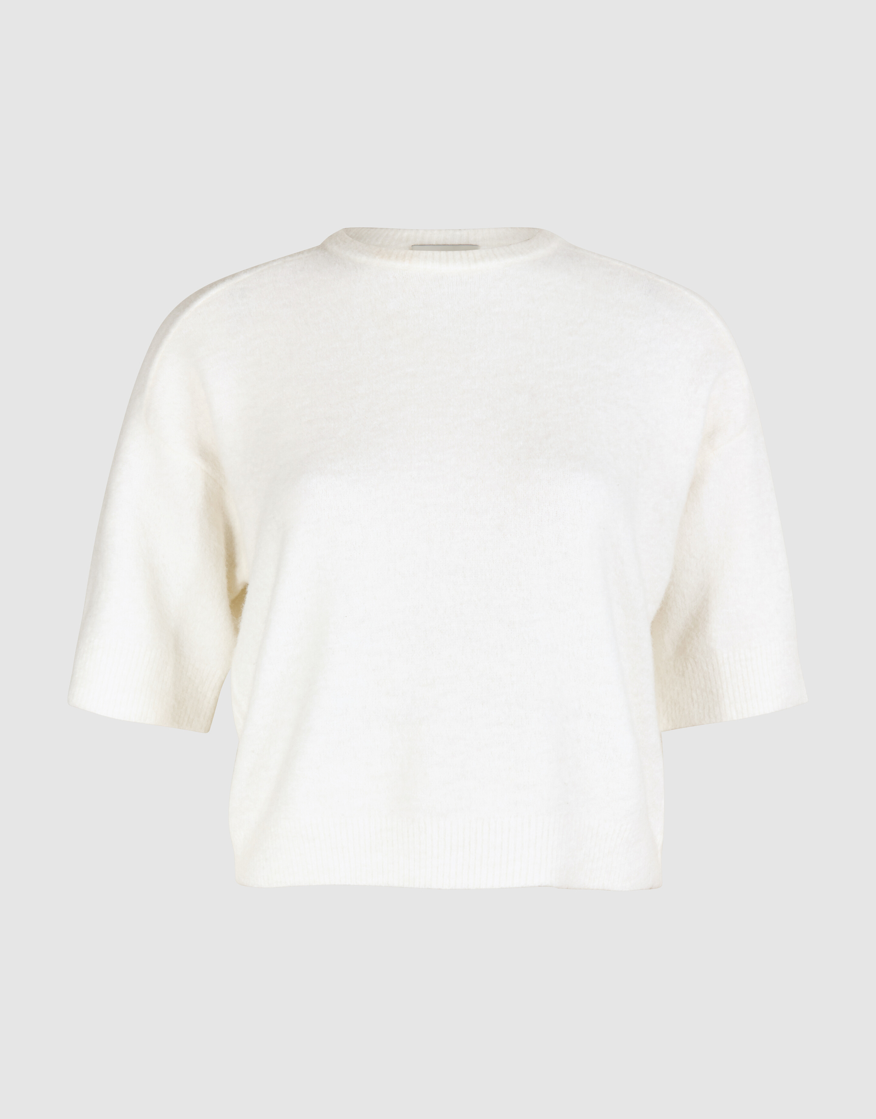 Short Sleeve Knit Top Gebroken Wit By Mieke SHOEBY WOMEN