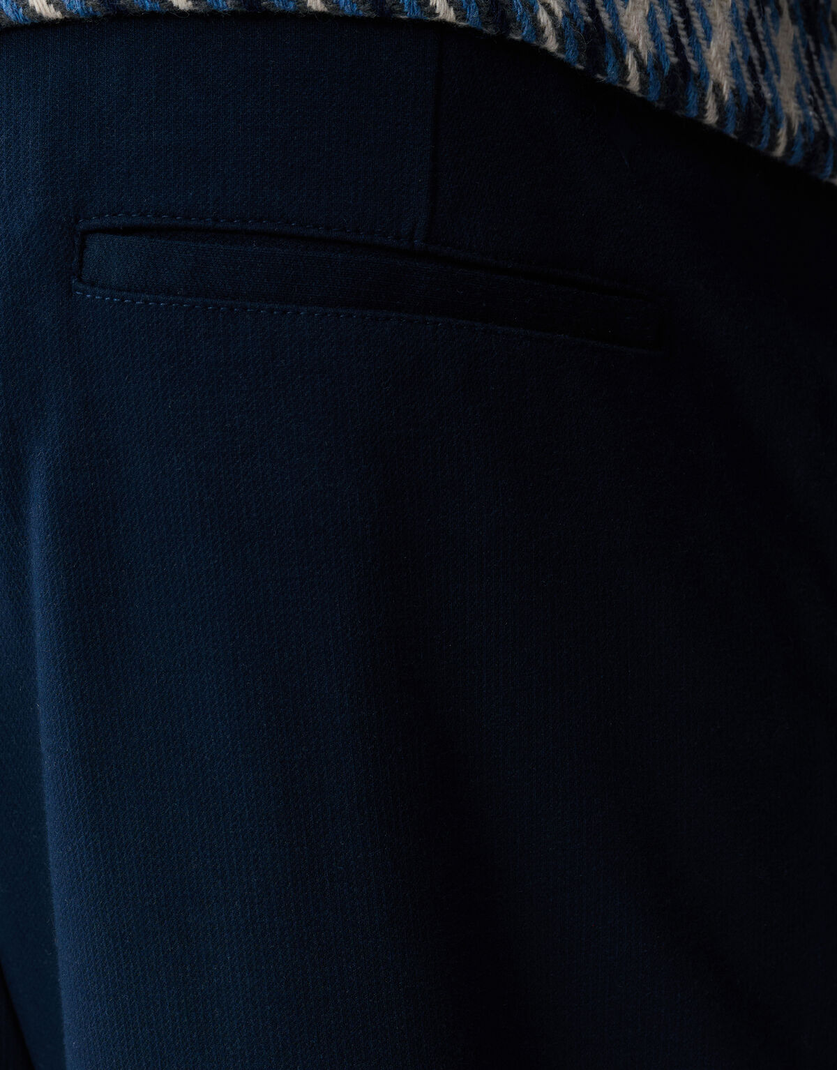 Pleated Regular Fit Broek Donkerblauw SHOEBY MEN