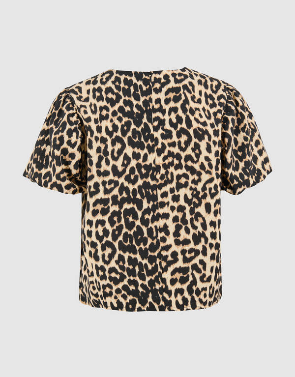 Leopard Puff Top Bruin SHOEBY GIRLS